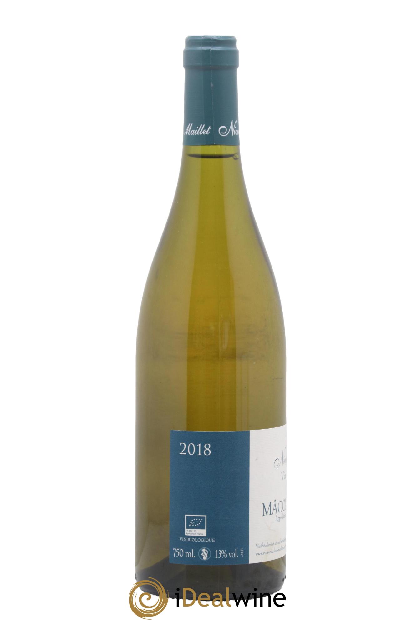 Mâcon-Verzé Nicolas Maillet 2018 - Lotto di 1 bottiglia - 1