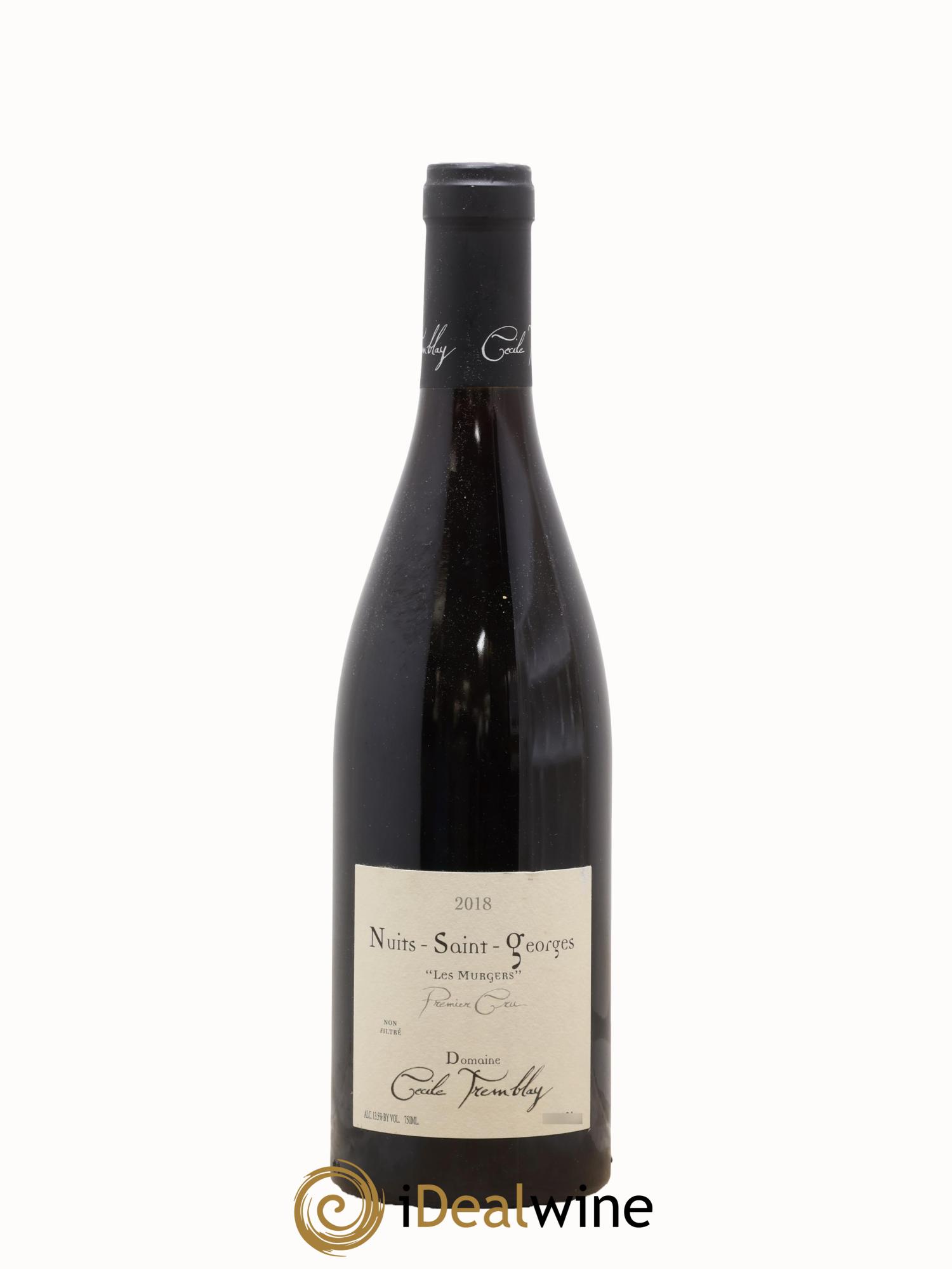 Nuits-Saint-Georges 1er Cru Les Murgers Cécile Tremblay Doute sur la cuvée car ne ressort pas 2018 - Posten von 1 Flasche - 0