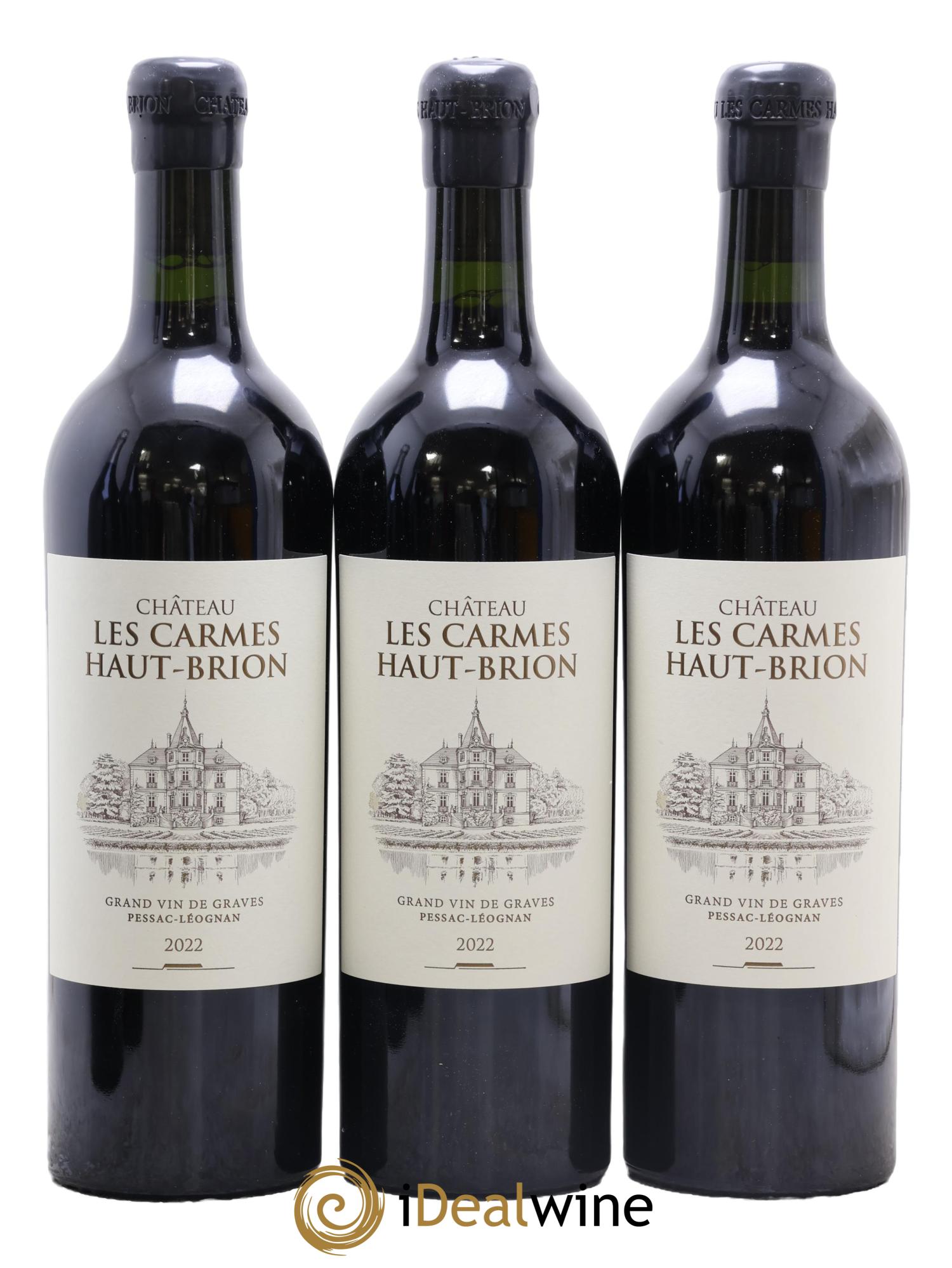 Château Les Carmes Haut-Brion 2022 - Lot de 3 bouteilles - 0