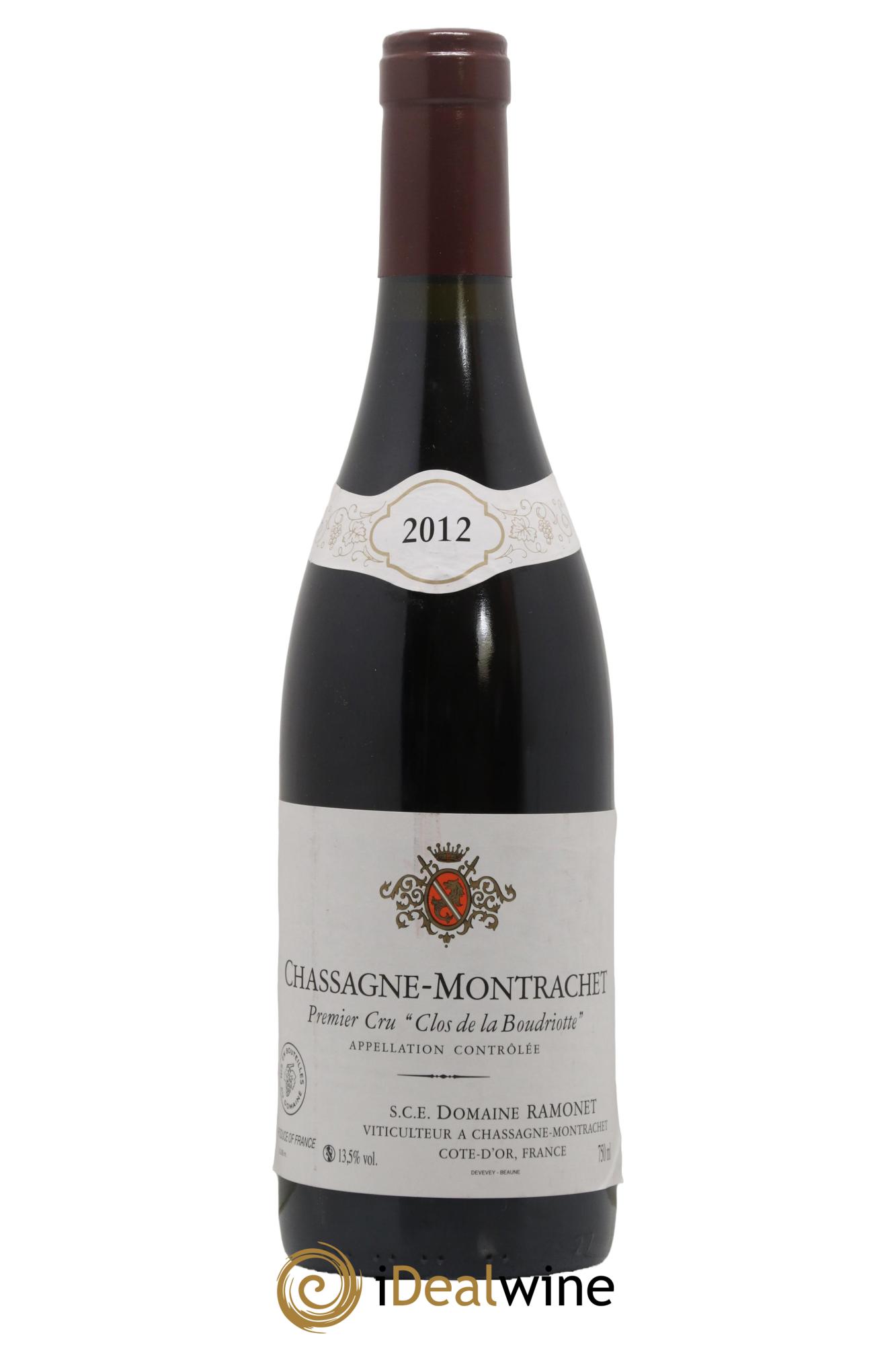 Chassagne-Montrachet 1er Cru Clos de la Boudriotte Ramonet (Domaine) 2012 - Lot de 1 bouteille - 0