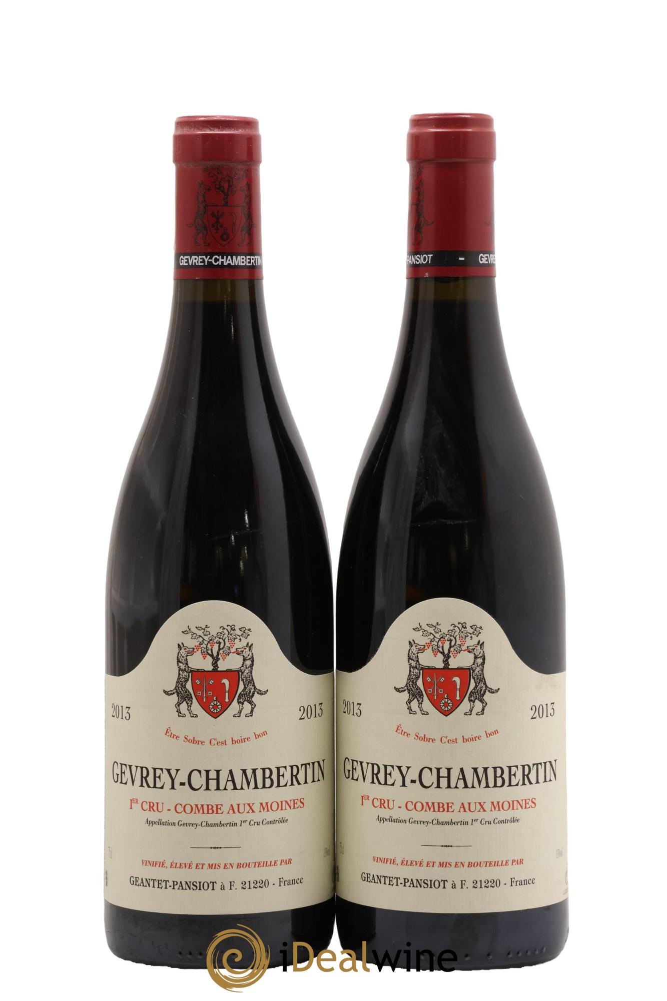 Gevrey-Chambertin 1er Cru Combe aux Moines Geantet-Pansiot 2013 - Lot de 2 bouteilles - 0