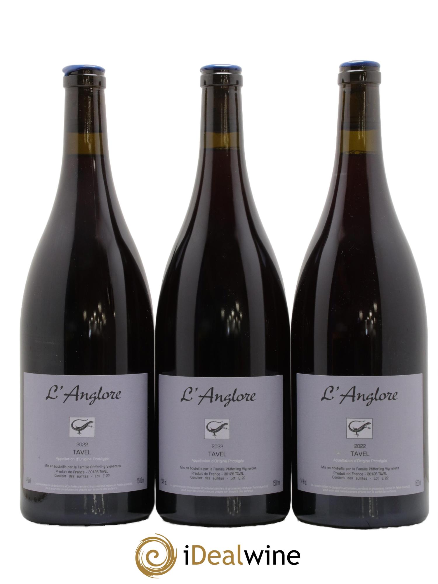 Tavel L'Anglore 2022 - Posten von 3 Magnum - 0