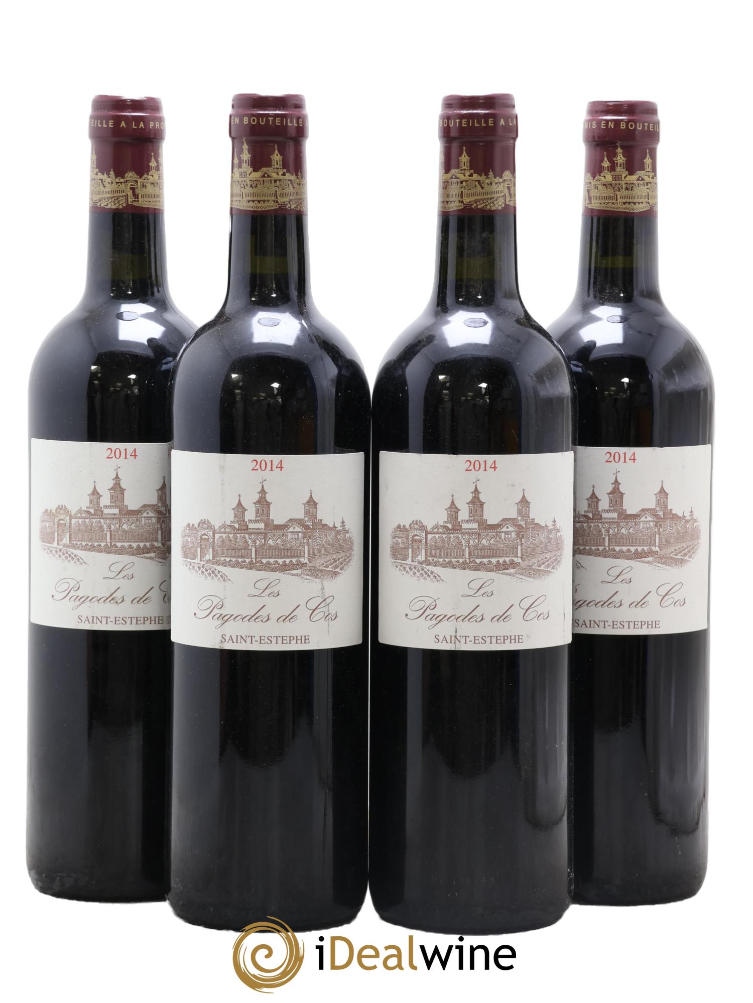 Les Pagodes de Cos Second Vin 2014 - Posten von 4 Flaschen - 0