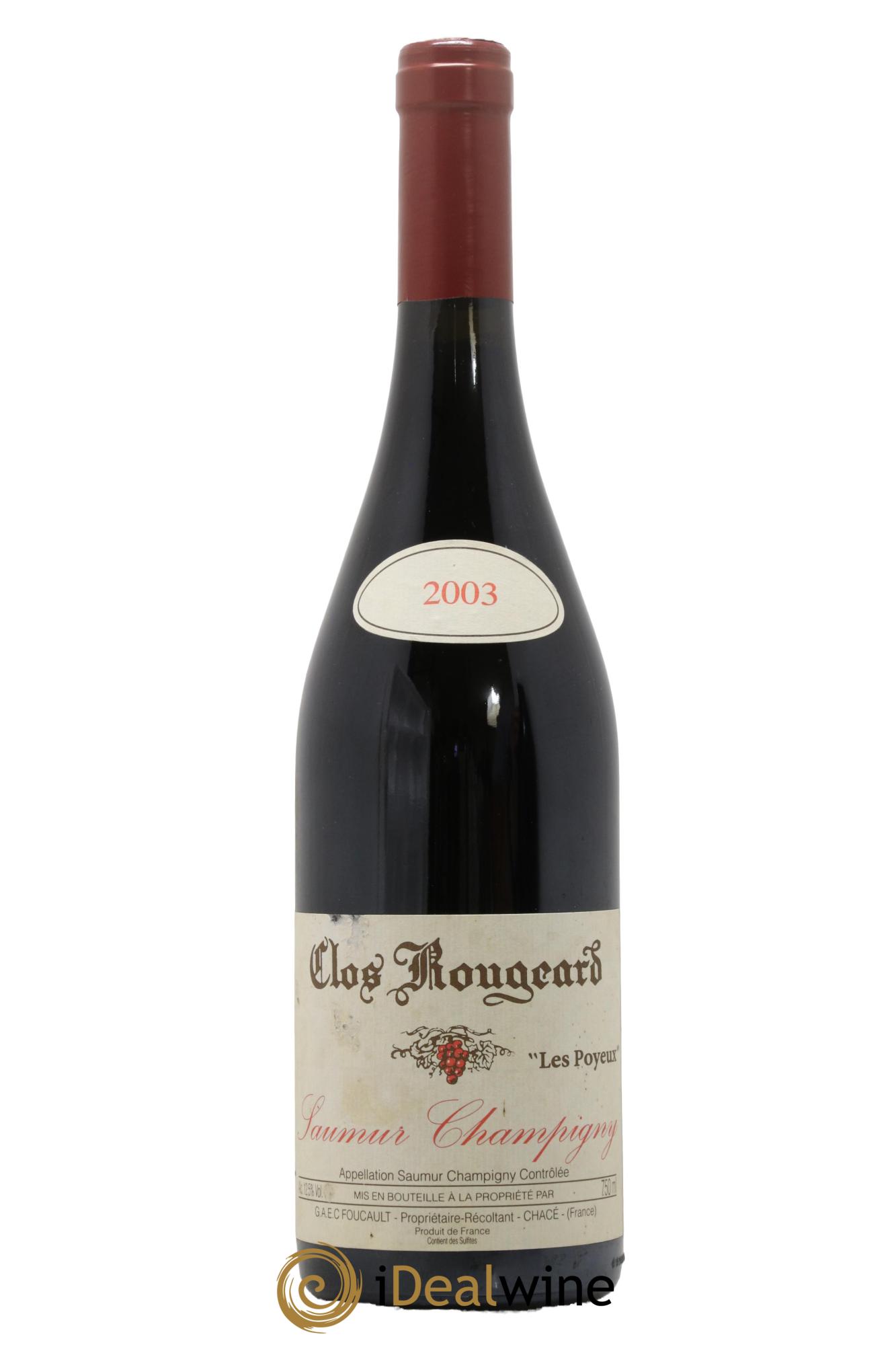 Saumur-Champigny Les Poyeux Clos Rougeard 2003 - Lot of 1 bottle - 0