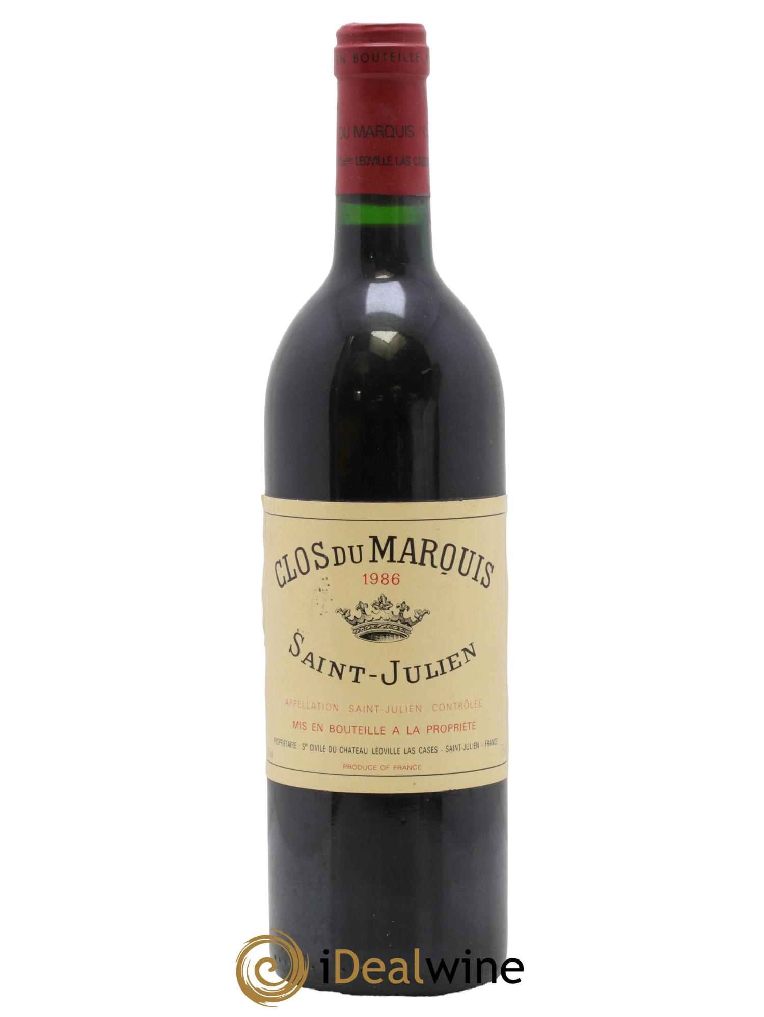 Clos du Marquis 1986 - Lot of 1 bottle - 0