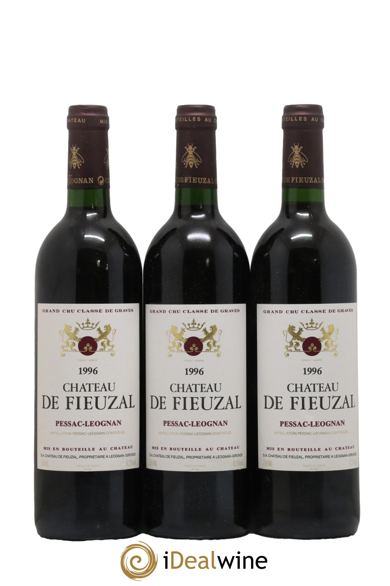 Château de Fieuzal Cru Classé de Graves 1996 - Lot de 12 bouteilles - 1