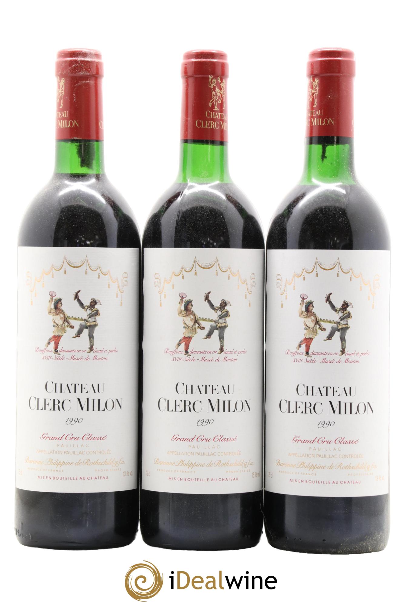 Château Clerc Milon 5ème Grand Cru Classé 1990 - Lot de 12 bouteilles - 4