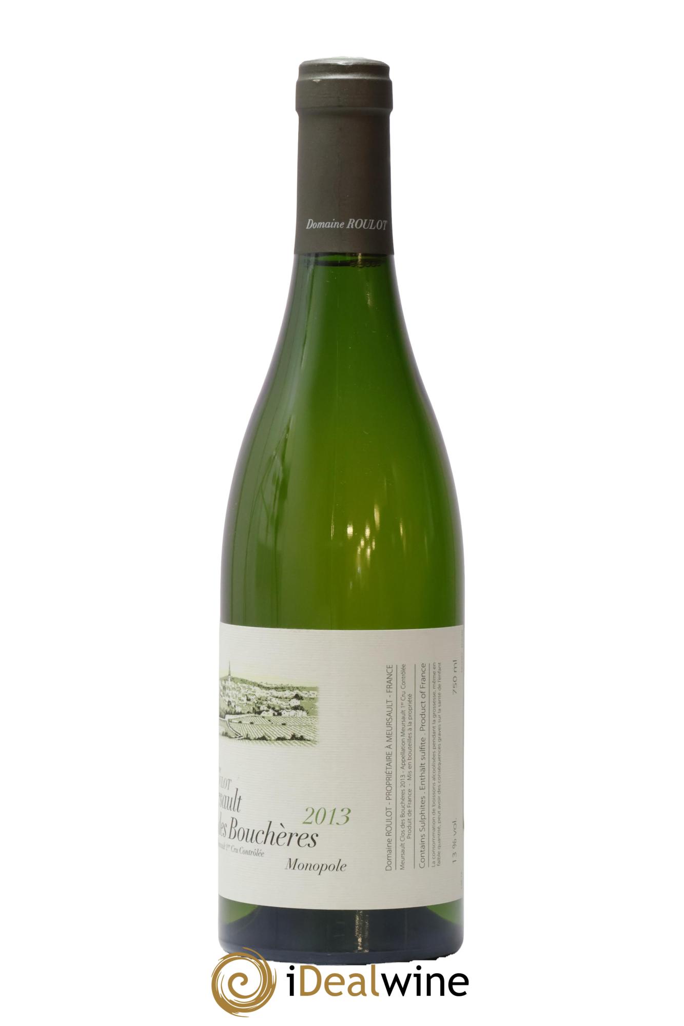 Meursault 1er Cru Clos des Bouchères Roulot (Domaine) 2013 - Lot de 1 bouteille - 1