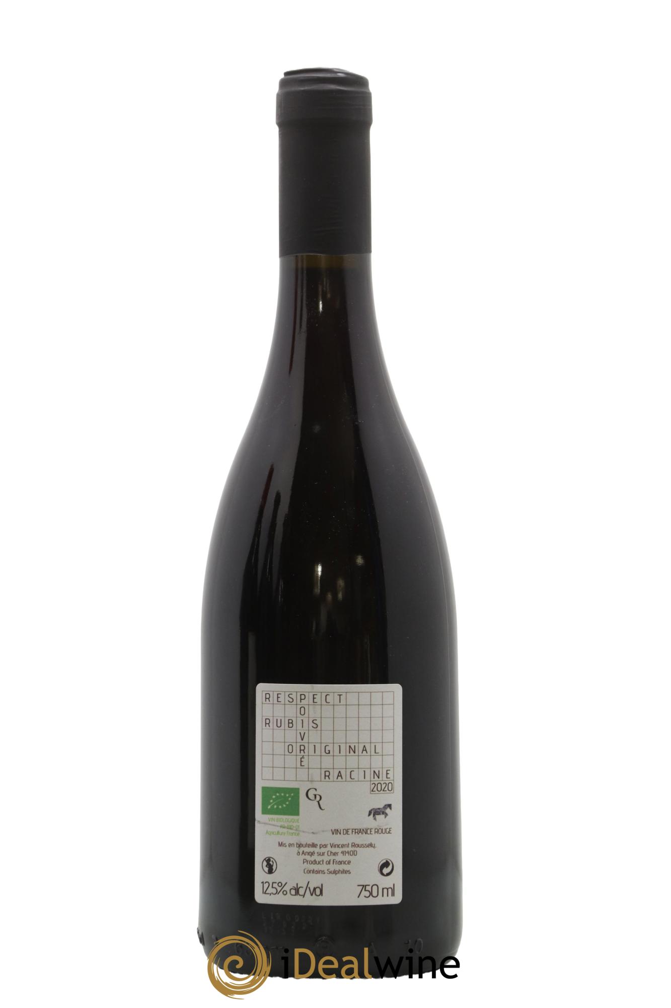 Vin de France Irréductible Pineau D'aunis Vincent Roussely 2020 - Lot de 1 bouteille - 1