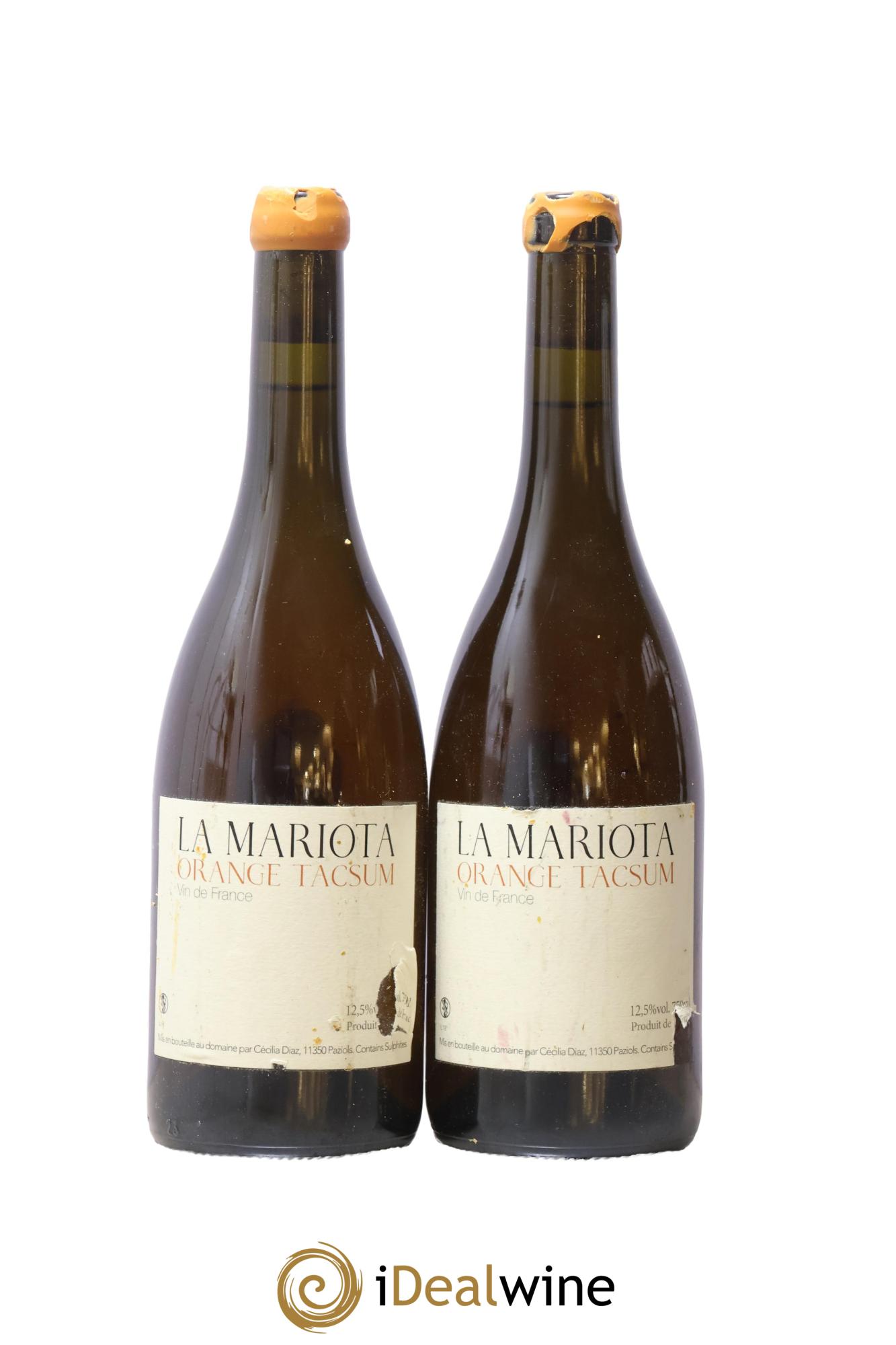Vin de France Orange Tacsum La Mariota - Posten von 2 Flaschen - 0