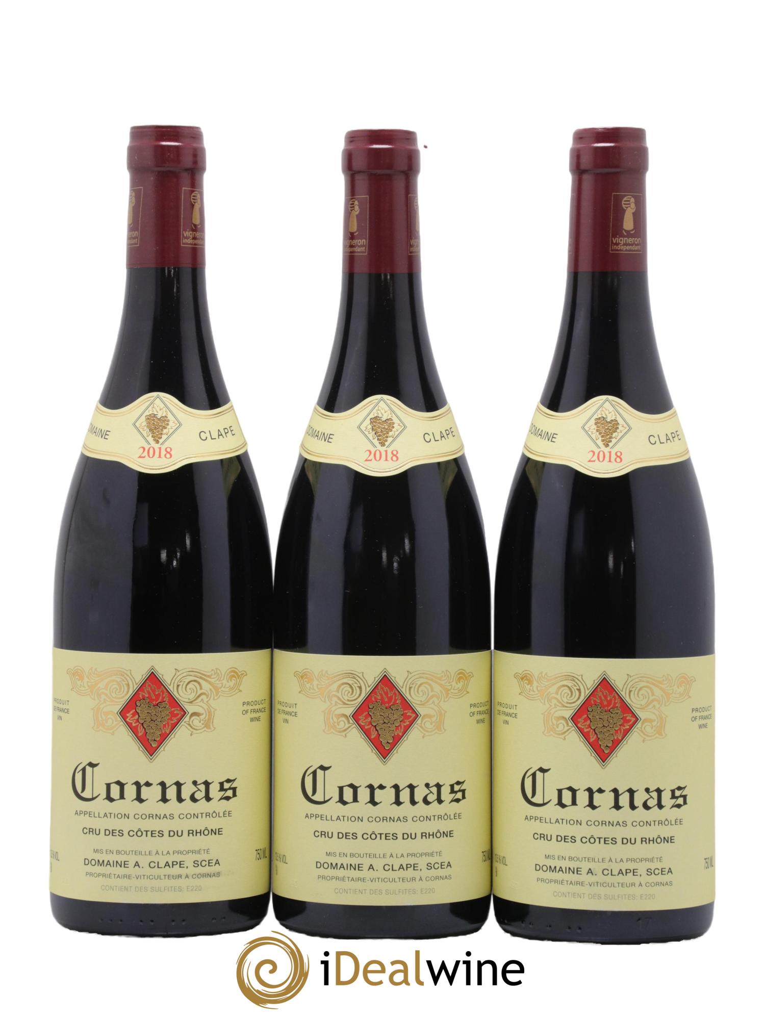 Cornas Auguste Clape 2018 - Lot de 3 bouteilles - 0