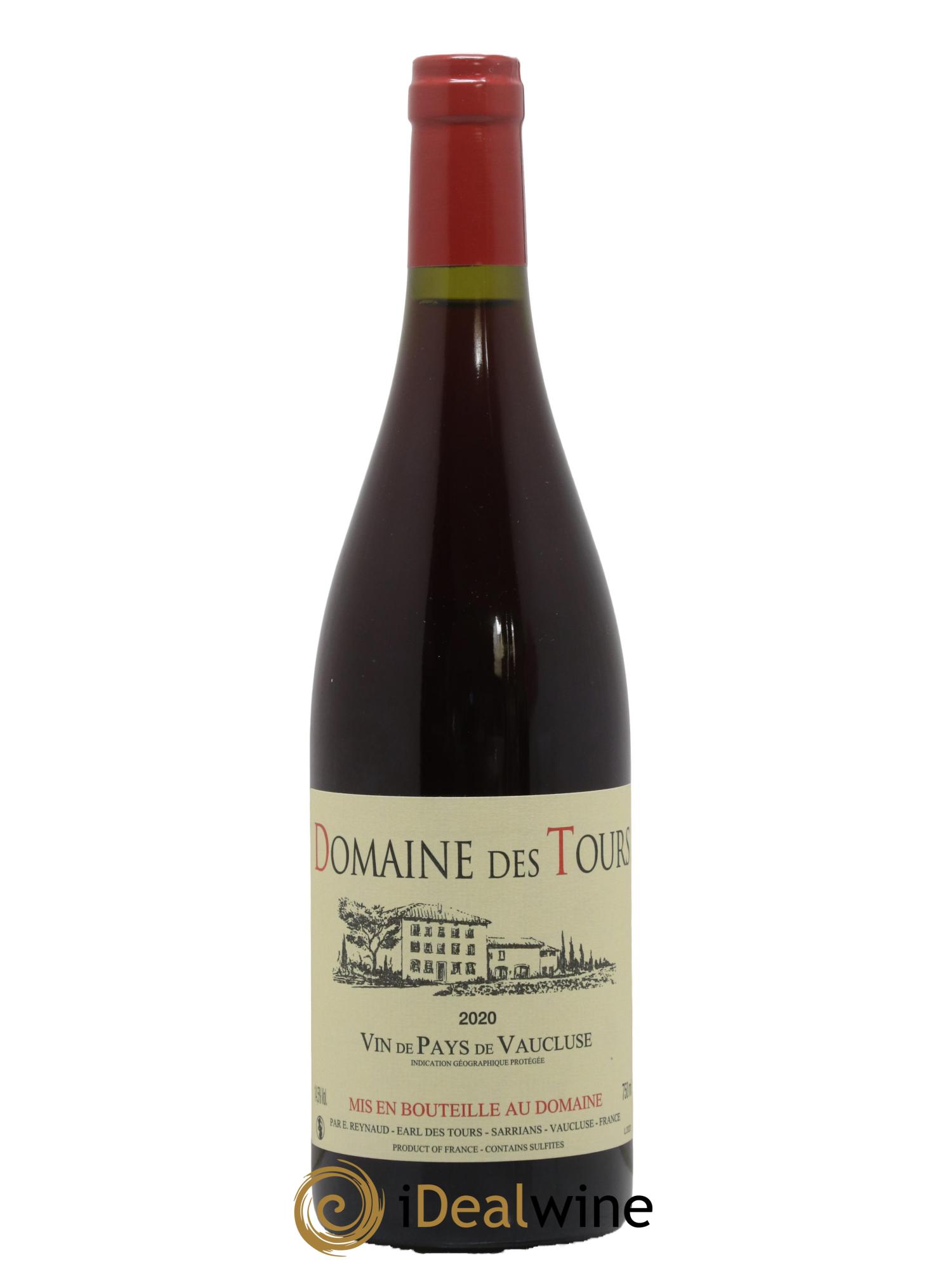 Vaucluse (Vin de Pays de Vaucluse) Domaine des Tours Emmanuel Reynaud 2020 - Lot de 1 bouteille - 0