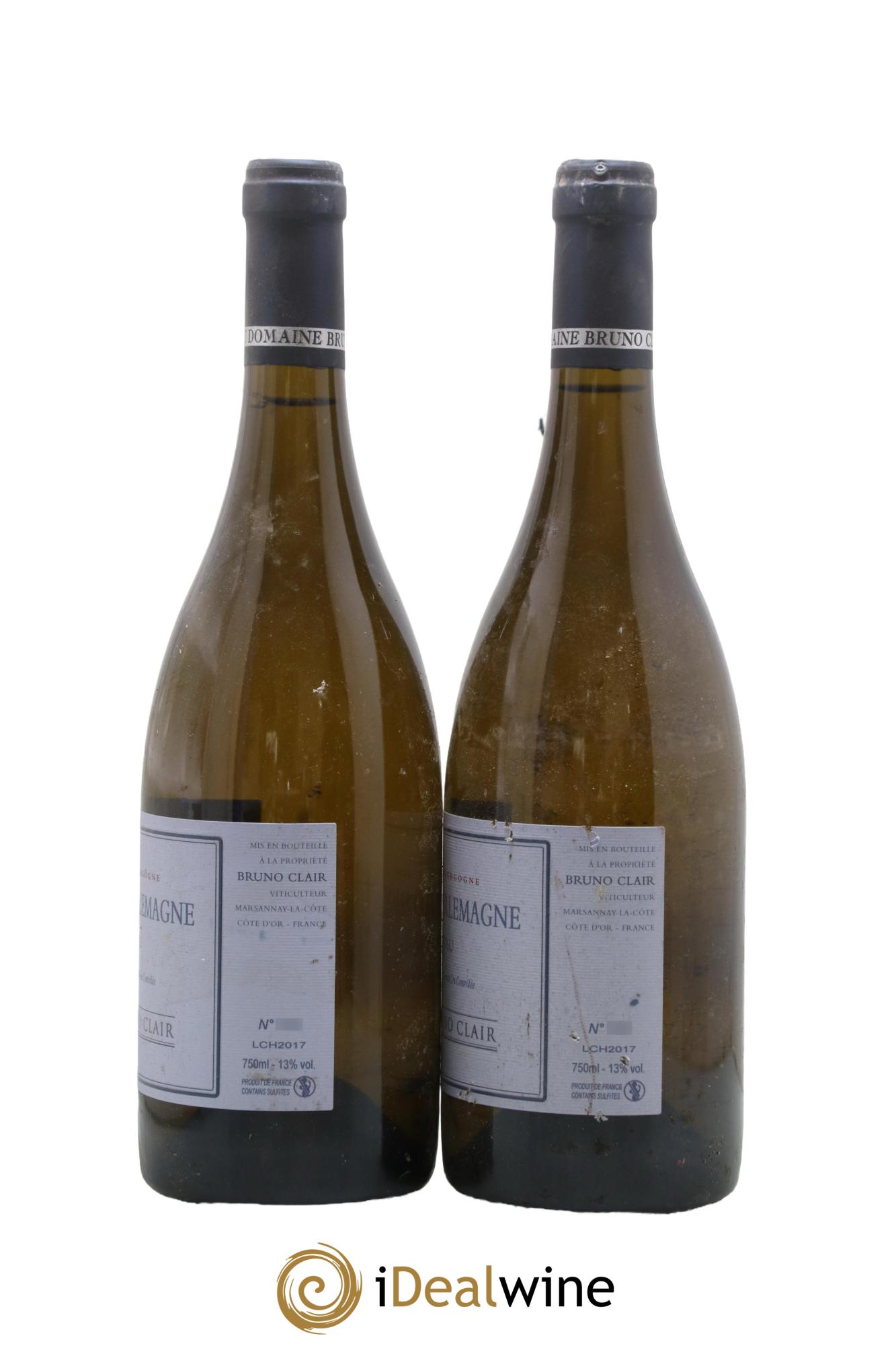 Corton-Charlemagne Grand Cru Bruno Clair (Domaine) 2017 - Lot de 2 bouteilles - 1