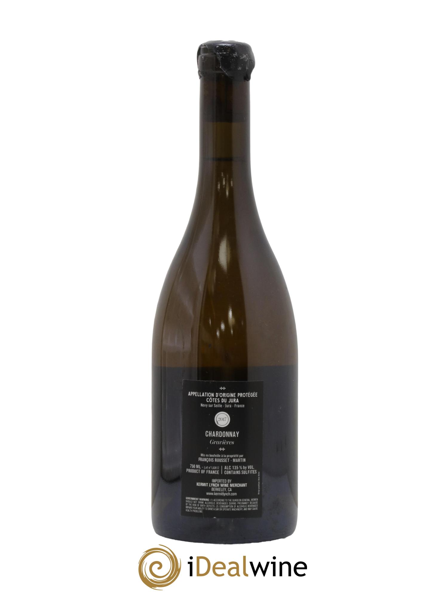 Vin de France Gravières François Rousset Martin 2017 - Lot de 1 bouteille - 1