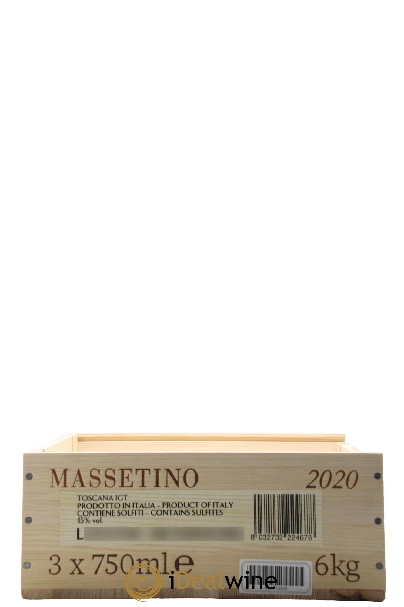 Toscana IGT Tenuta Dell'Ornellaia Massetino Frescobaldi 2020 - Lotto di 3 bottiglie - 3