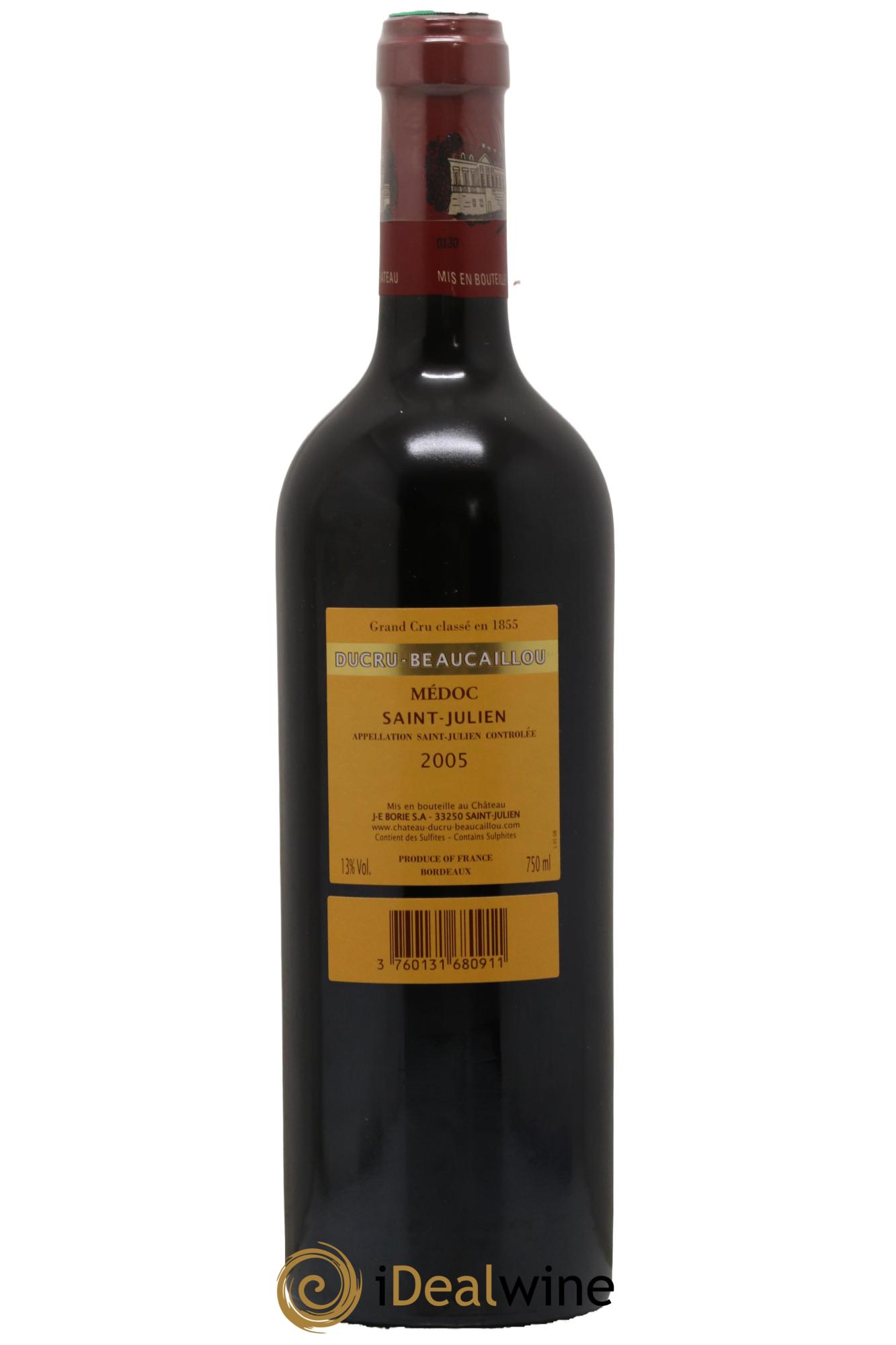 Château Ducru Beaucaillou 2ème Grand Cru Classé 2005 - Posten von 1 Flasche - 1