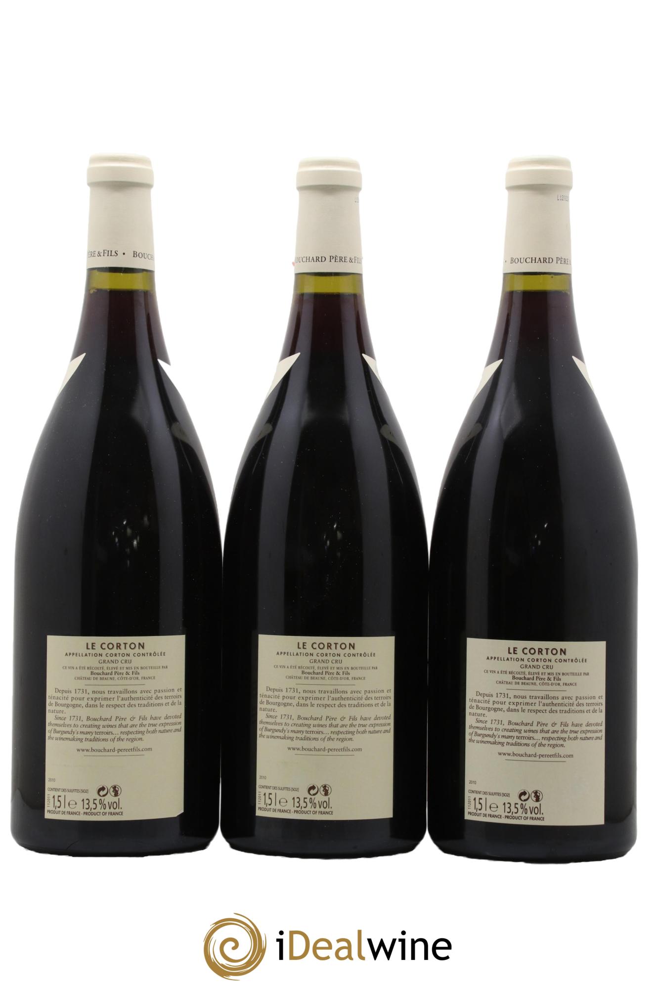 Corton Grand Cru Le Corton Bouchard Père & Fils  2010 - Lot of 3 magnums - 1