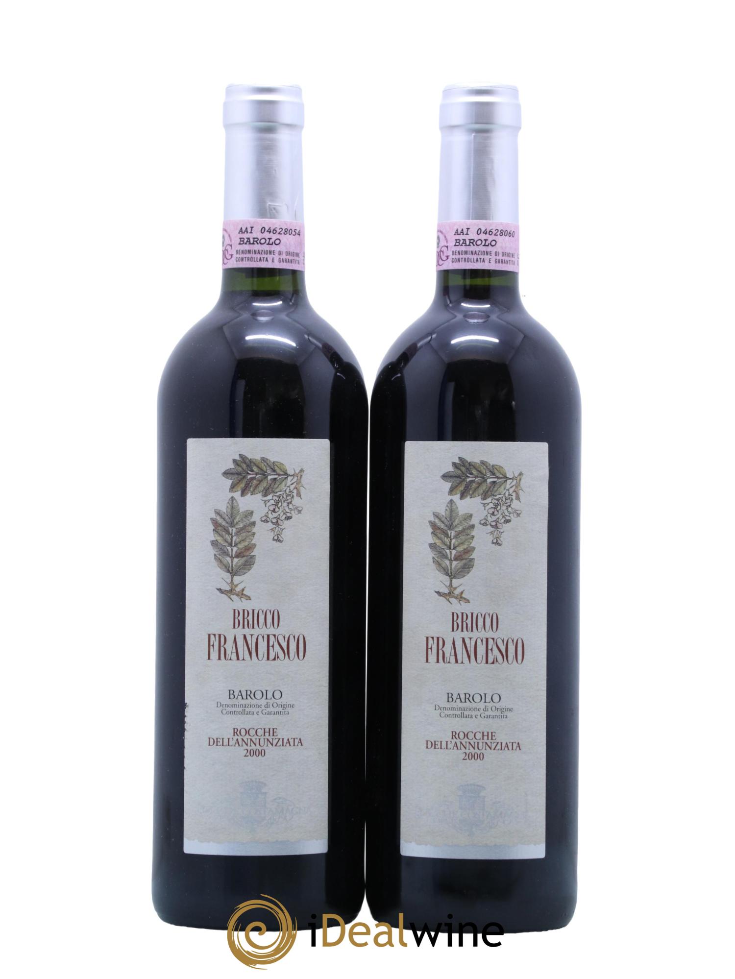 Barolo Rocche dell'annunziata Bricco Francesco 2000 - Lot de 2 bouteilles - 0