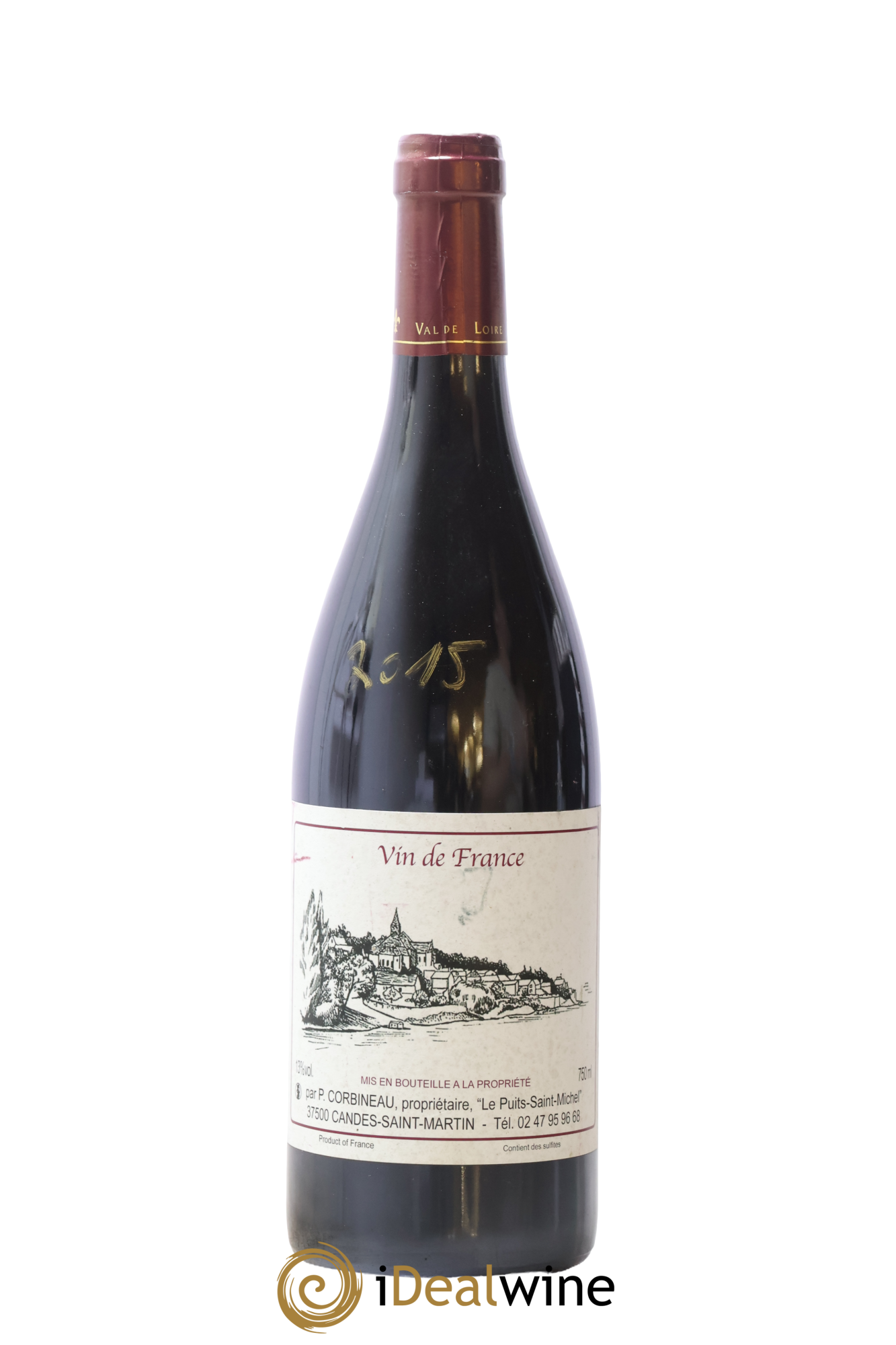 Vin de France Patrick Corbineau 2015 - Lot de 1 bouteille - 0