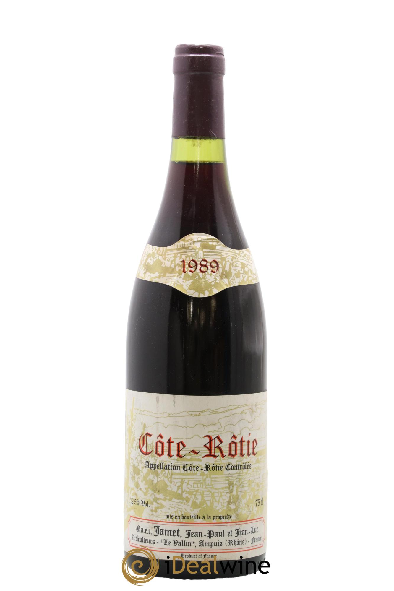 Côte-Rôtie Jamet (Domaine) 1989 - Lot of 1 bottle - 0
