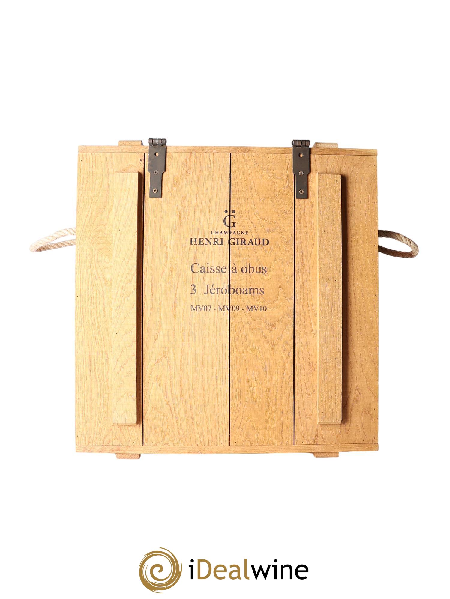 Champagne Ay Grand Cru MV07 MV09 M10 Fut De Chene Henri Giraud - Lotto di 3 jéroboam - 3