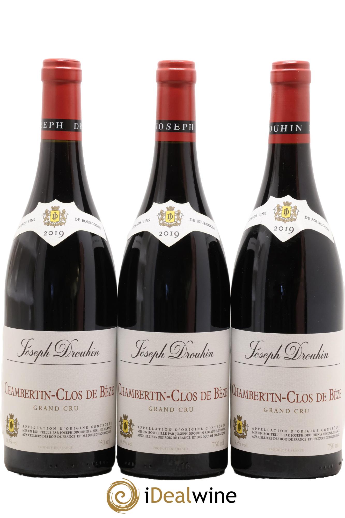 Chambertin Clos de Bèze Grand Cru Joseph Drouhin 2019 - Posten von 3 Flaschen - 0