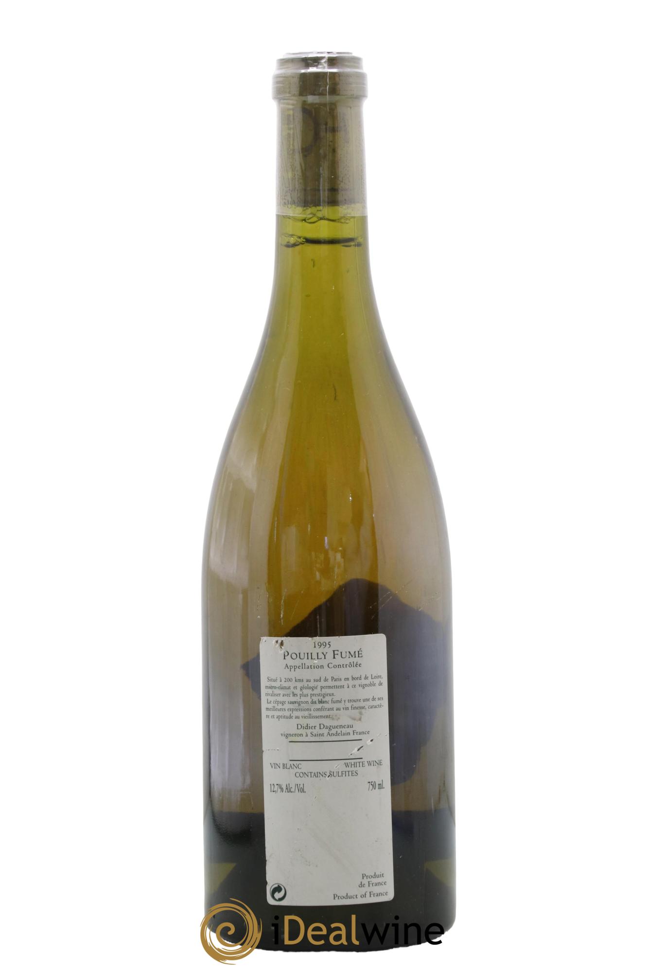 Vin de France (anciennement Pouilly-Fumé) Silex Dagueneau (Domaine Didier - Louis-Benjamin) 1995 - Lot de 1 bouteille - 1