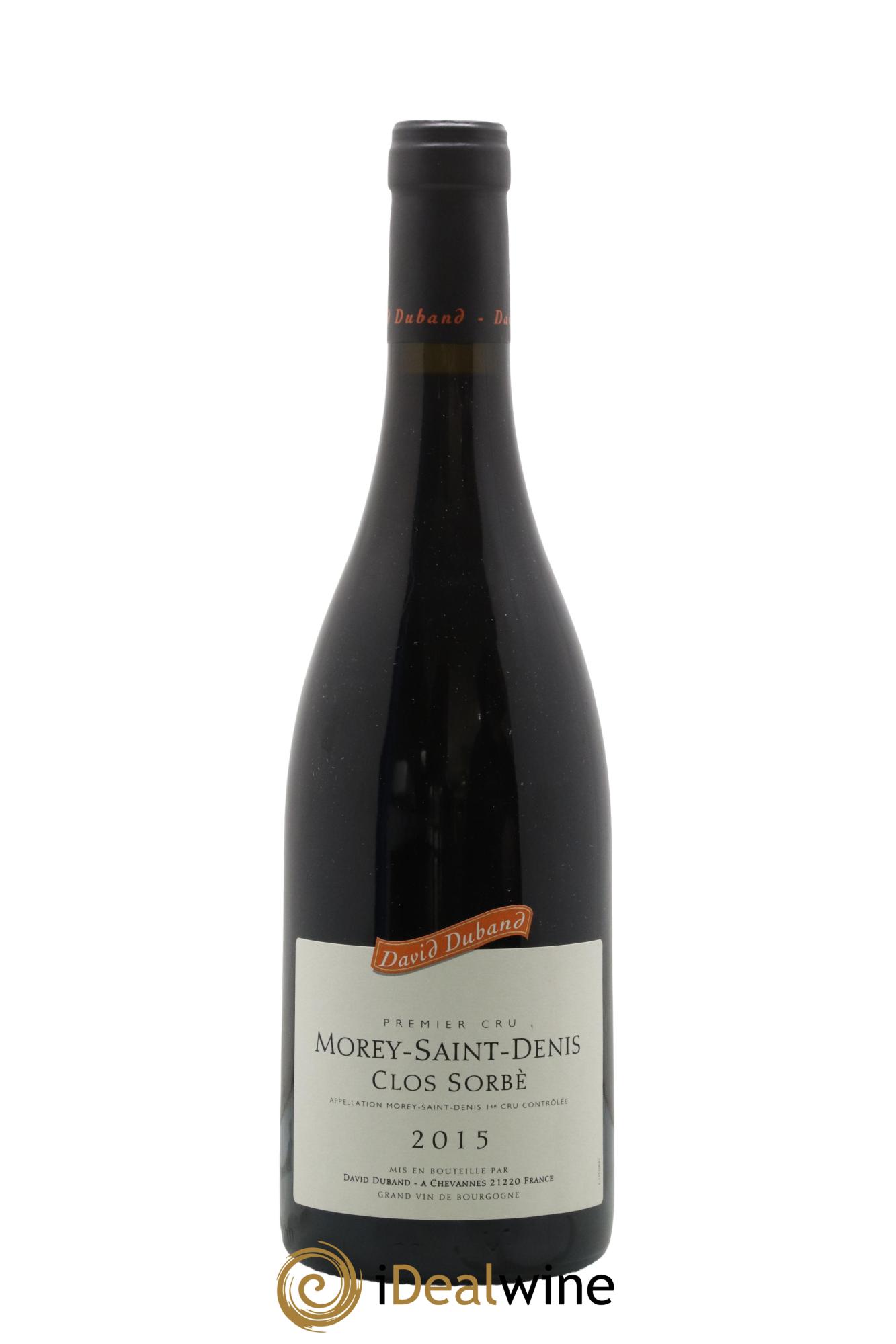 Morey-Saint-Denis 1er Cru Clos Sorbè David Duband (Domaine) 2015 - Lot de 1 bouteille - 0