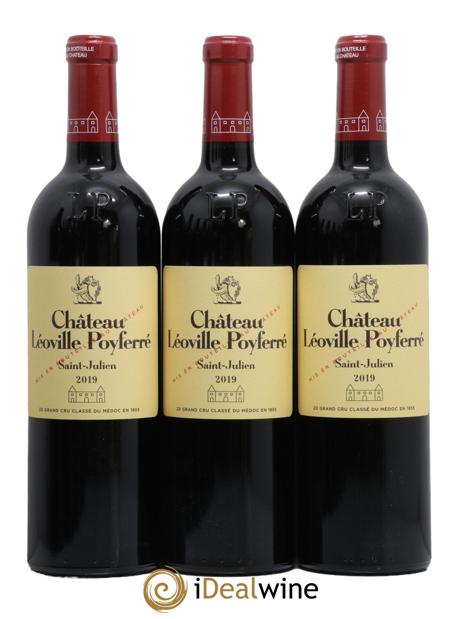 Château Léoville Poyferré 2ème Grand Cru Classé 2019 - Lot de 3 bouteilles - 0