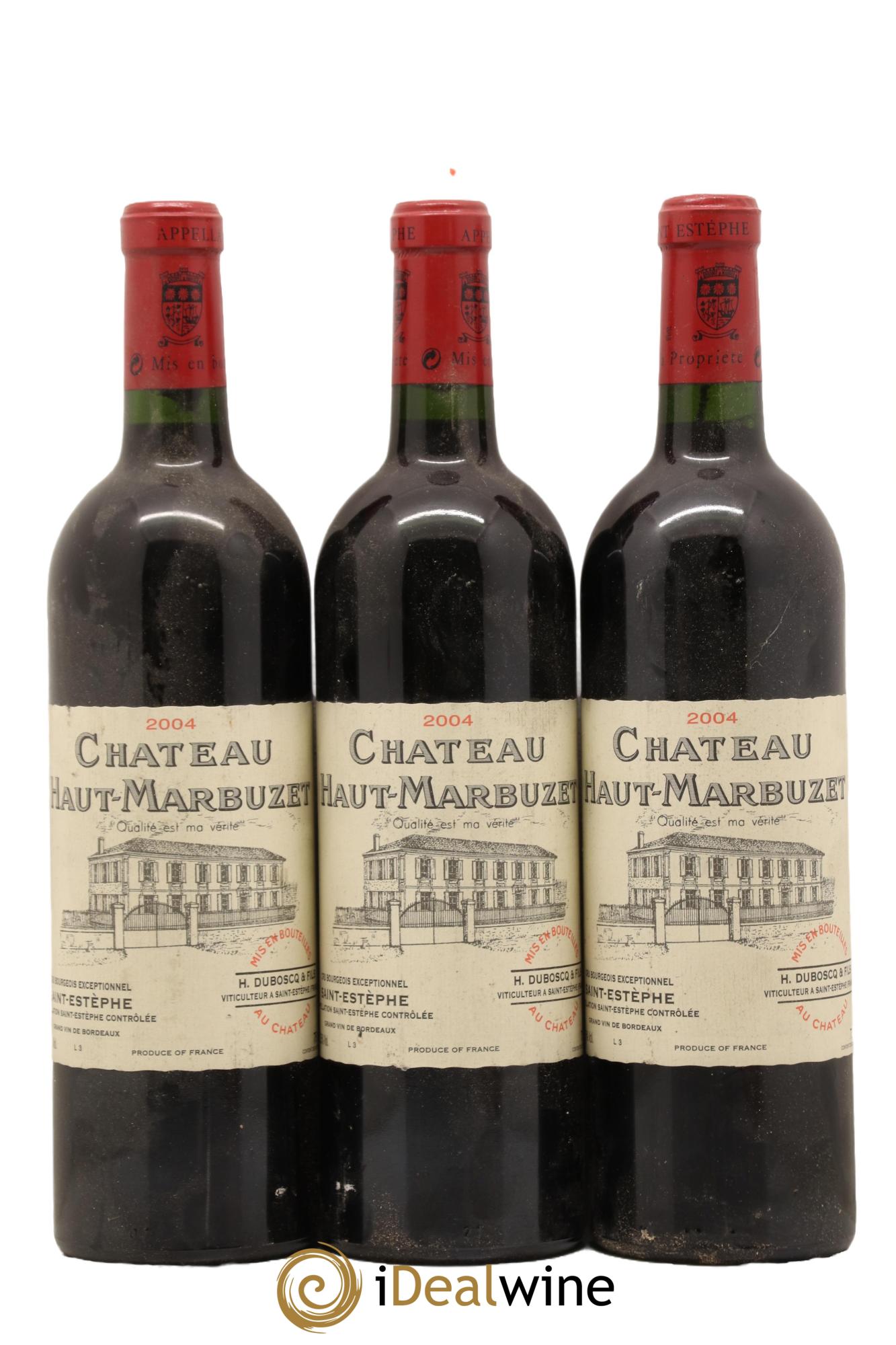 Château Haut Marbuzet 2004 - Posten von 3 Flaschen - 0