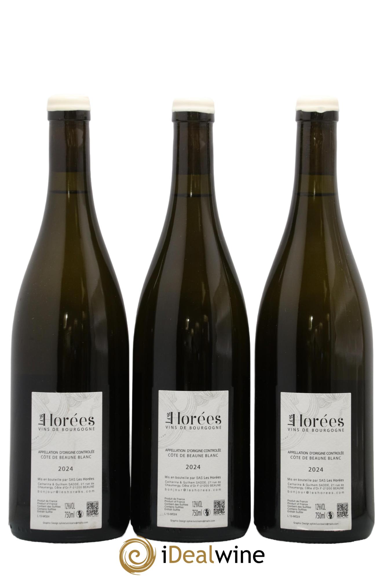 Côte de Beaune Les Monsnières Les Horées 2024 - Lot de 3 bouteilles - 1