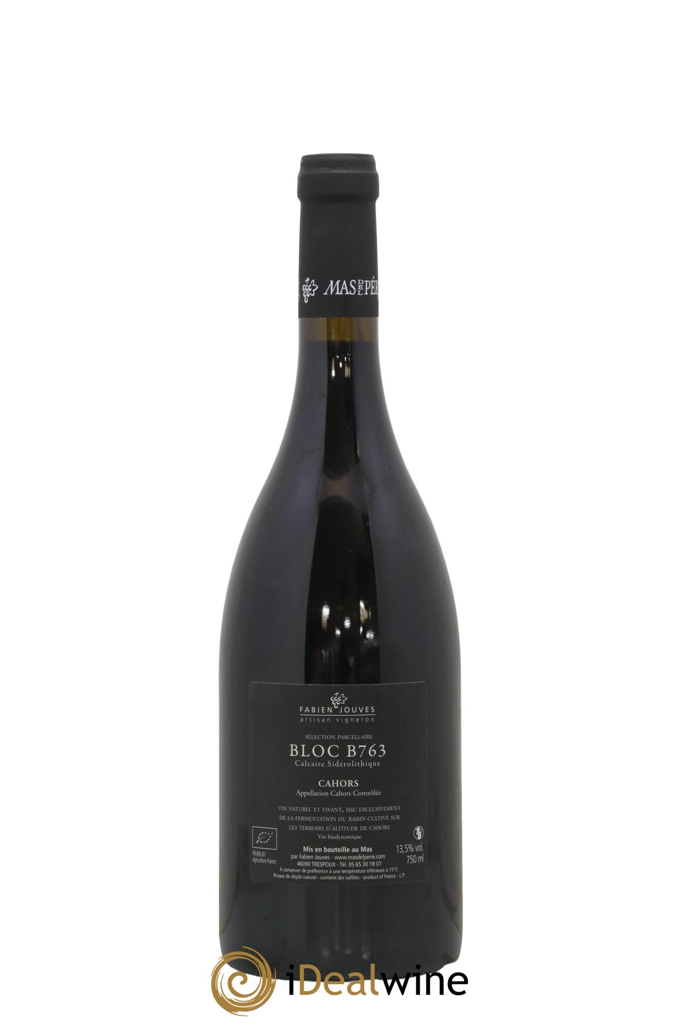 Cahors  Mas Del Périé Bloc B763 Fabien Jouves  2015 - Posten von 1 Flasche - 1