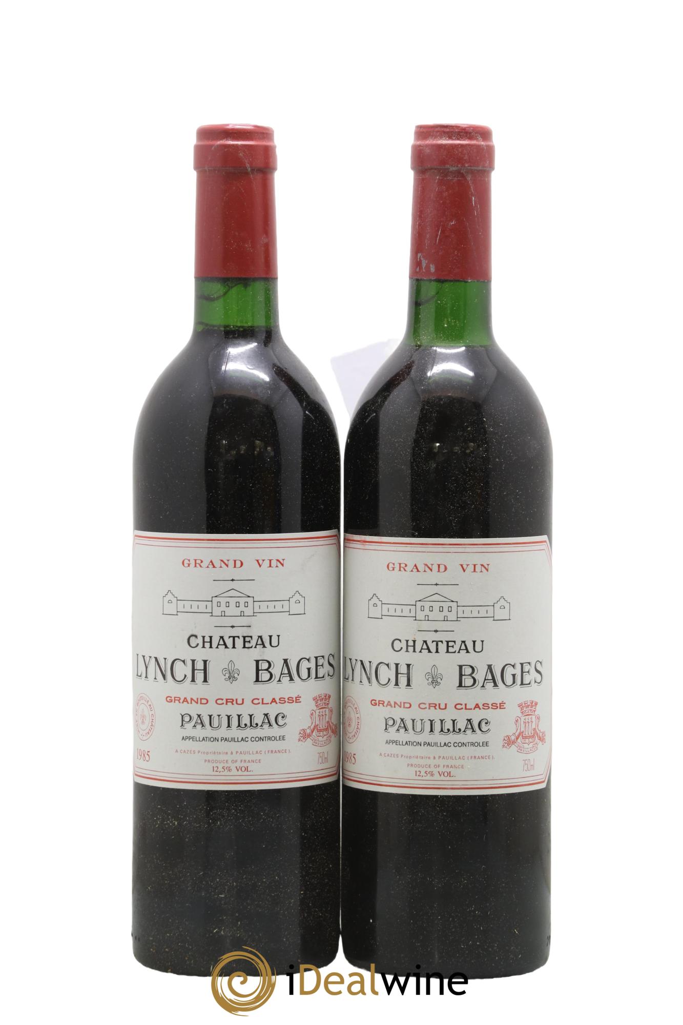 Château Lynch Bages 5ème Grand Cru Classé 1985 - Lotto di 2 bottiglie - 0