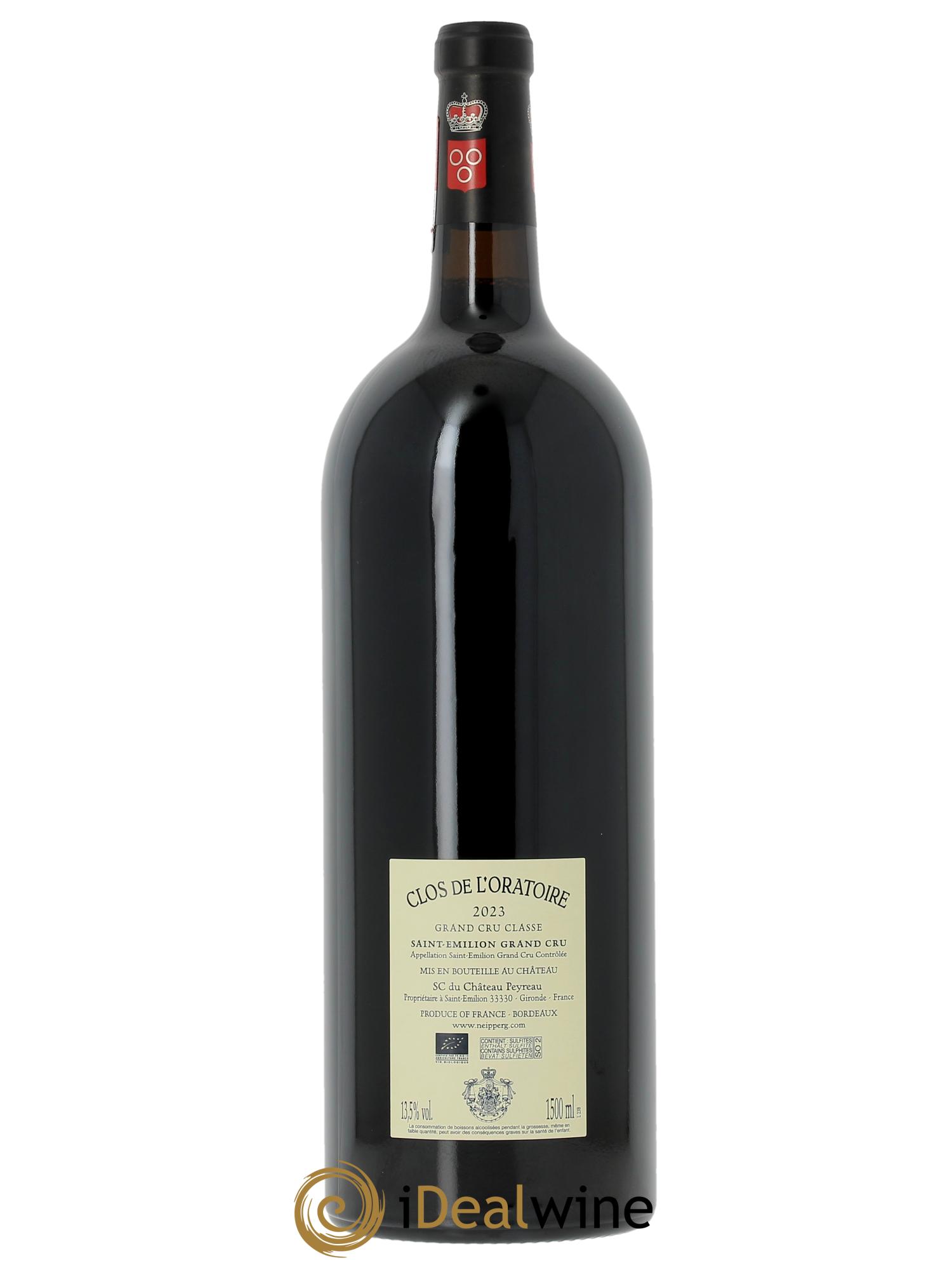 Clos de l'Oratoire Grand Cru Classé (Cassetta in legno a partire da 3 mg) 2023 - Lotto di 1 magnum - 1