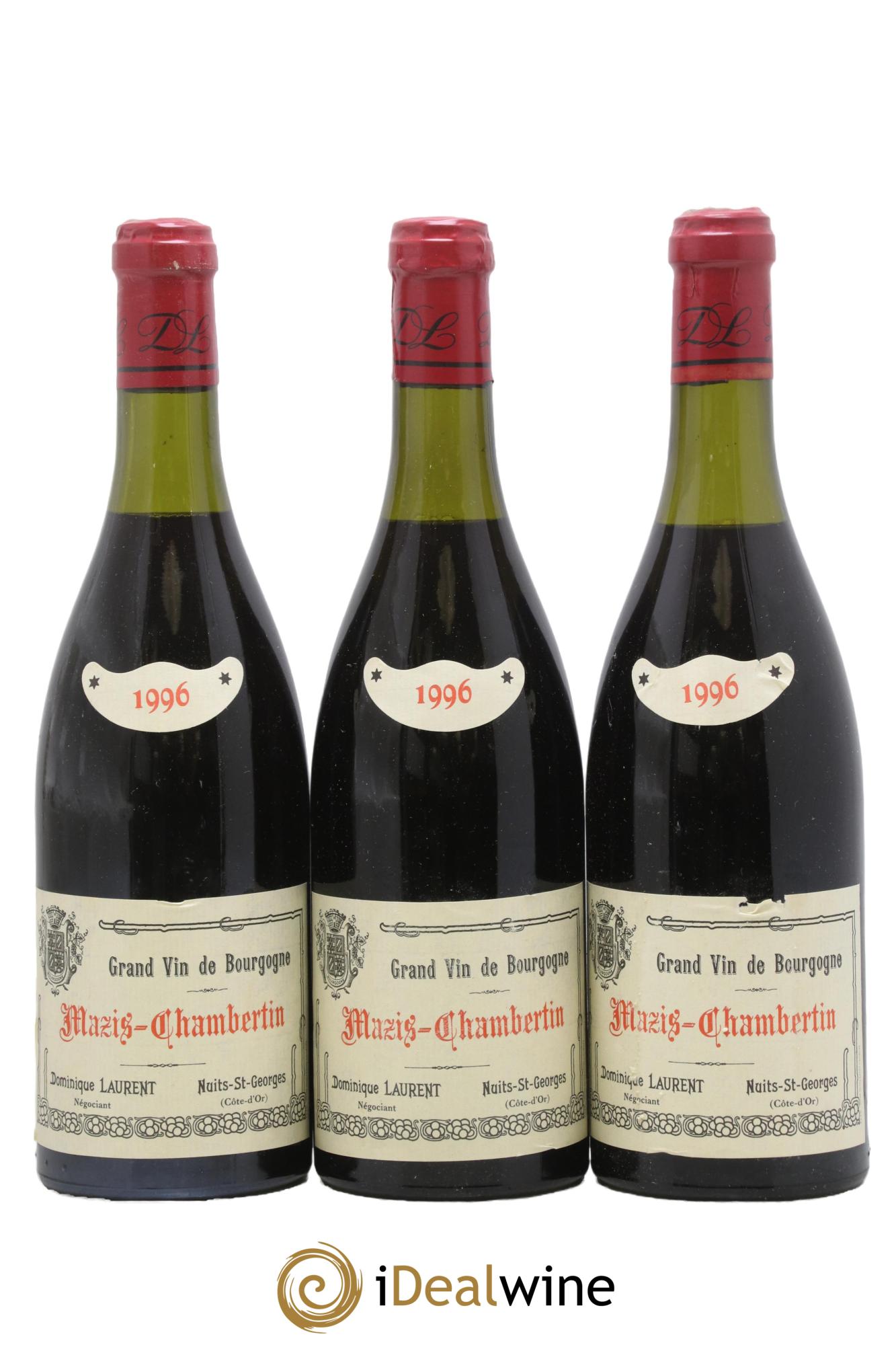 Mazis-Chambertin Grand Cru Dominique Laurent 1996 - Lot de 3 bouteilles - 0