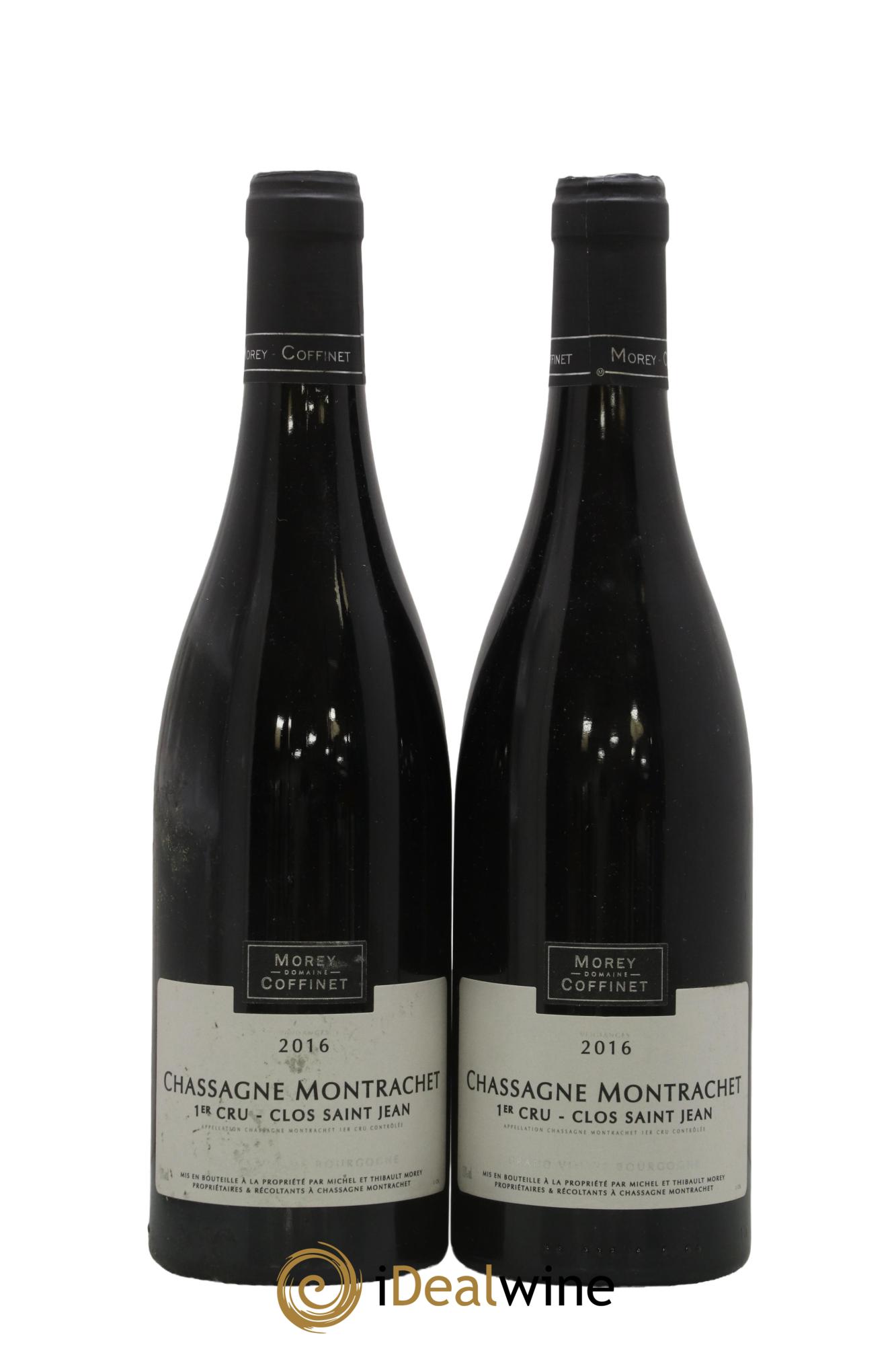 Chassagne-Montrachet 1er Cru Clos Saint-Jean Morey-Coffinet (Domaine) 2016 - Lot de 2 bouteilles - 0