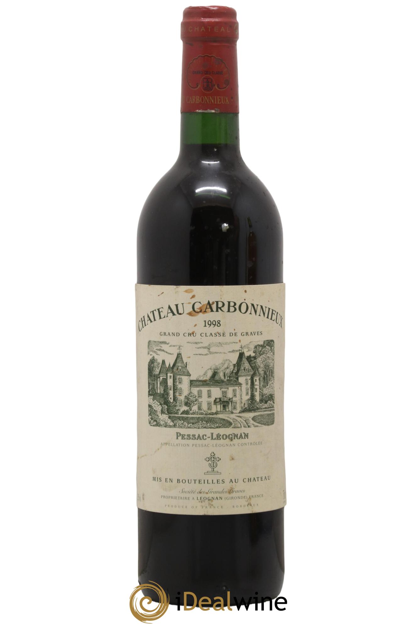 Château Carbonnieux Cru Classé de Graves 1998 - Lot de 1 bouteille - 0