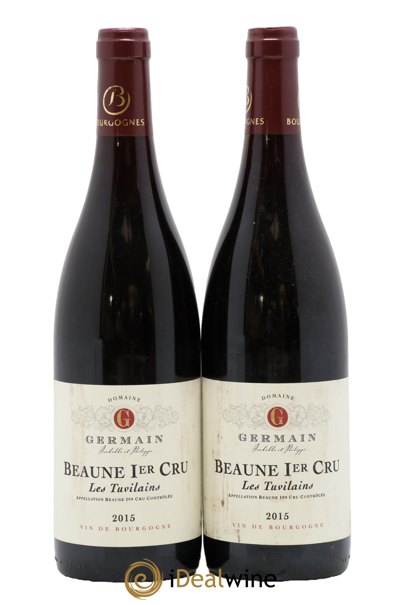Beaune 1er Cru Les Tuvilains Germain Philippe 2015 - Lotto di 2 bottiglie - 0
