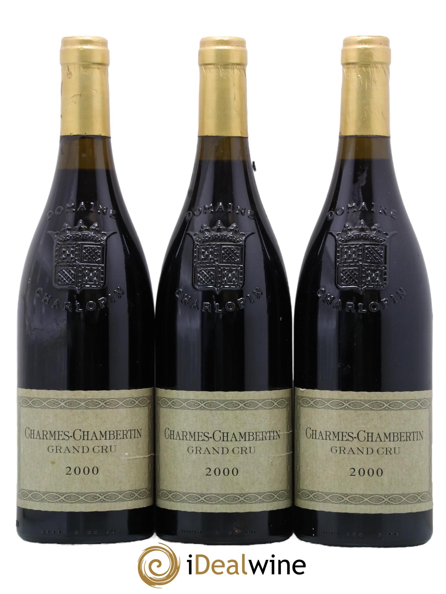 Charmes-Chambertin Grand Cru Charlopin-Parizot 2000 - Lot de 3 bouteilles - 0
