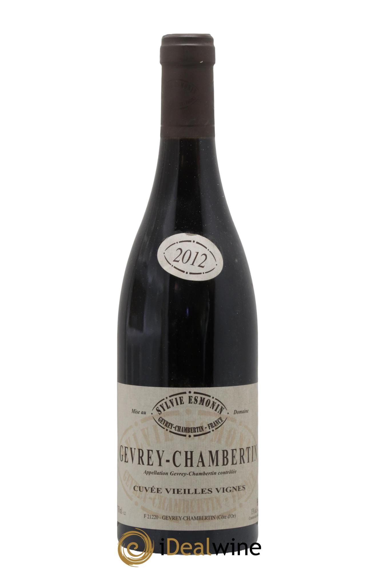 Gevrey-Chambertin Vieilles Vignes Sylvie Esmonin 2012 - Lot of 1 bottle - 0