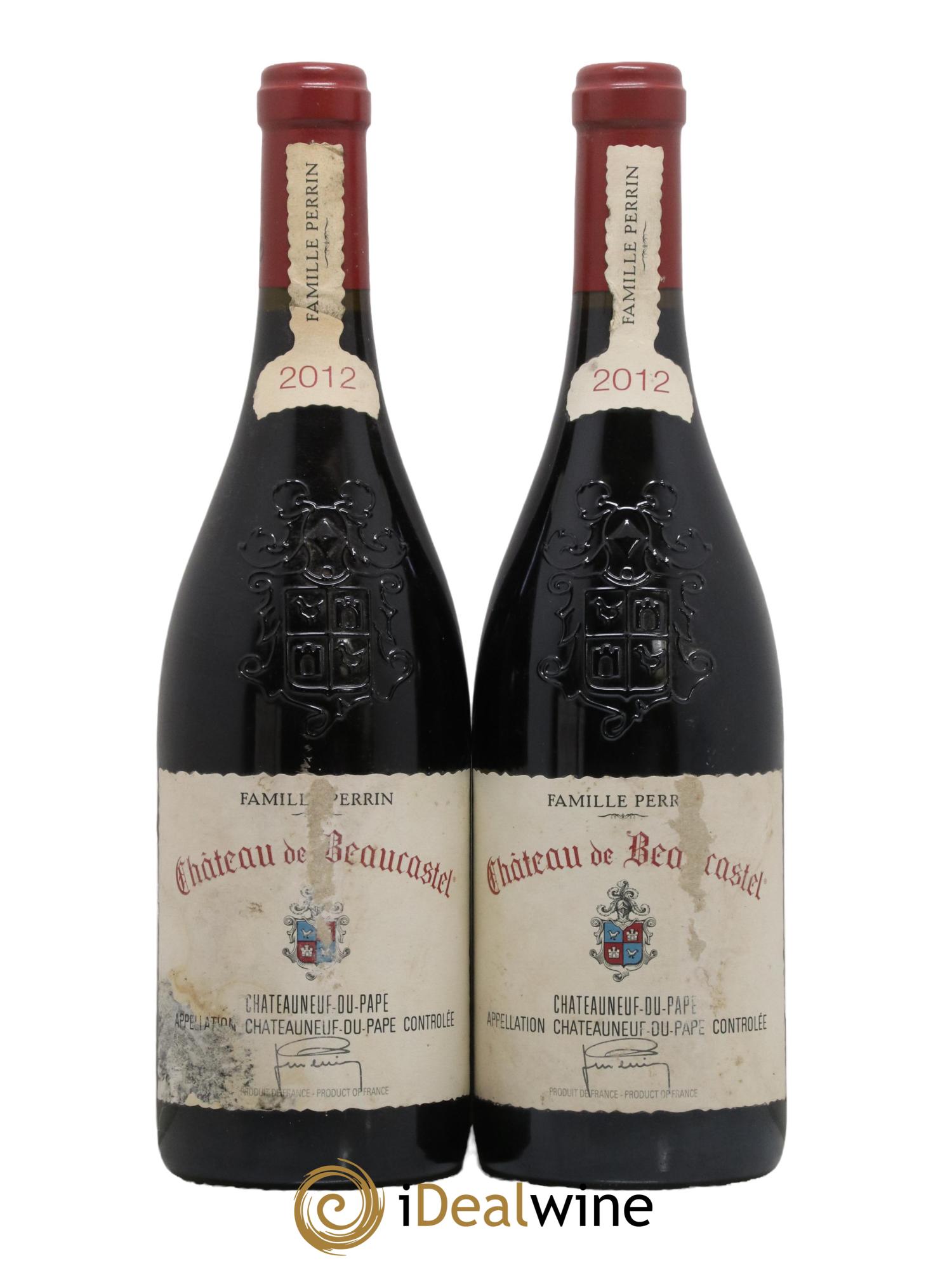 Châteauneuf-du-Pape Château de Beaucastel Famille Perrin 2012 - Lot de 2 bouteilles - 0