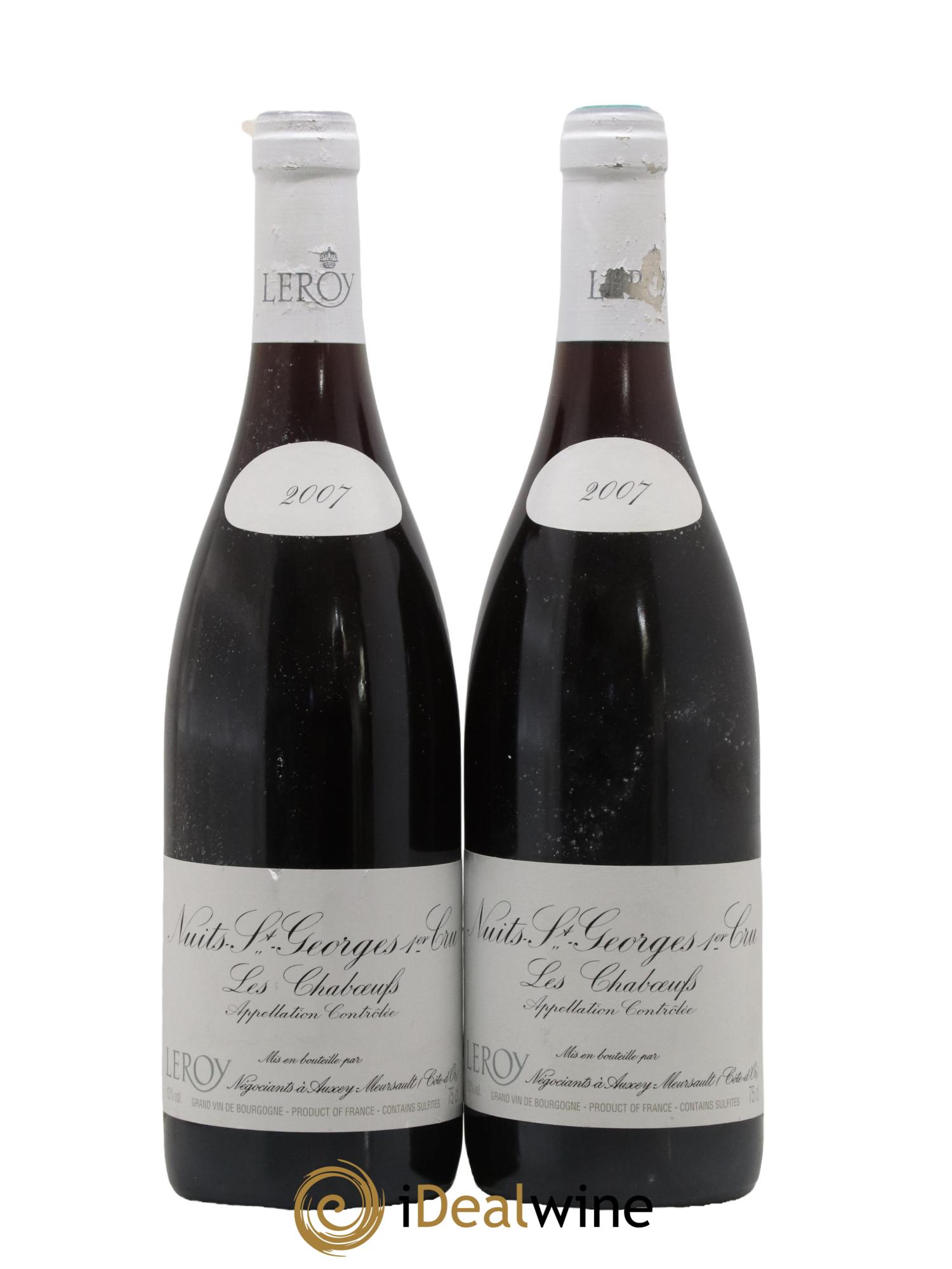Nuits-Saint-Georges 1er Cru Les Chaboeufs Leroy Sa 2007 - Lot de 2 bouteilles - 0
