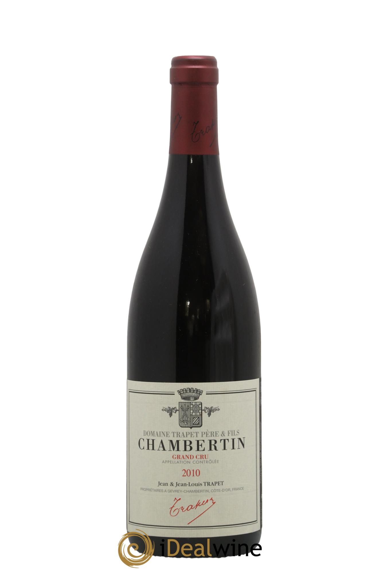 Chambertin Grand Cru Domaine Trapet 2010 - Lot de 1 bouteille - 0