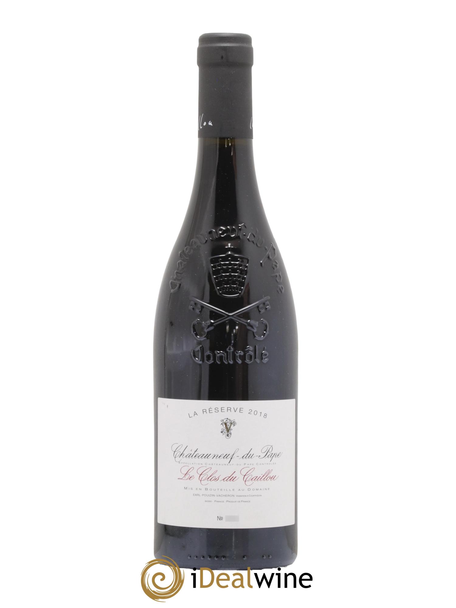 Châteauneuf-du-Pape Domaine Le Clos du Caillou Réserve Sylvie Vacheron 2018 - Lot de 1 bouteille - 0
