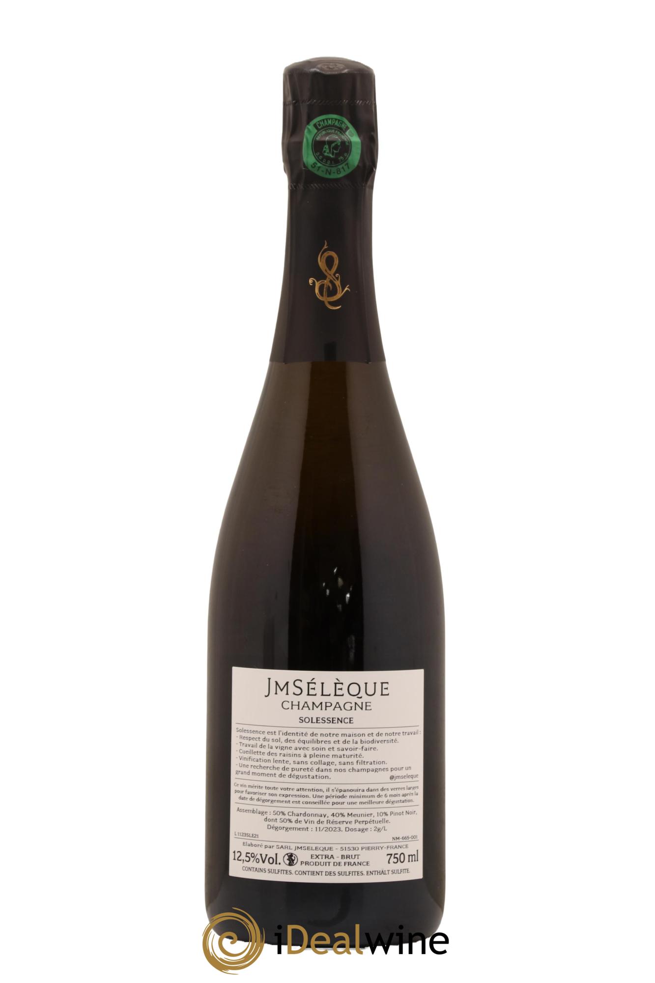 Solessence Extra-Brut Jean-Marc Sélèque - Lot de 1 bouteille - 1