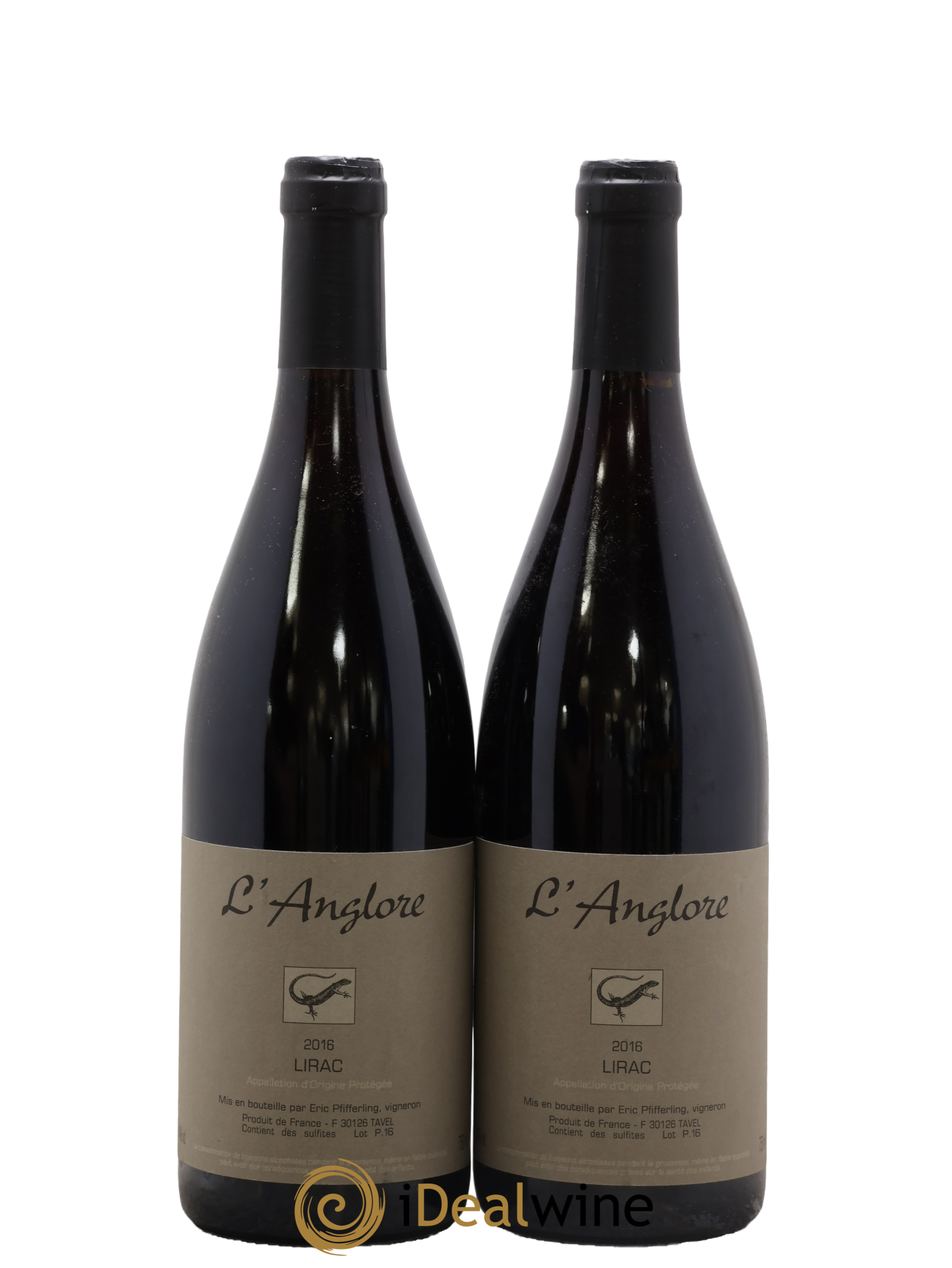 Lirac L'Anglore 2016 - Lot de 2 bouteilles - 0