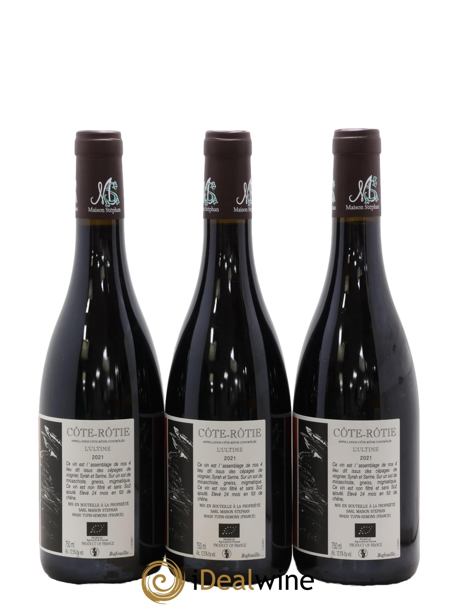 Côte-Rôtie L'Ultime Jean-Michel Stephan  2021 - Lot de 3 bouteilles - 1