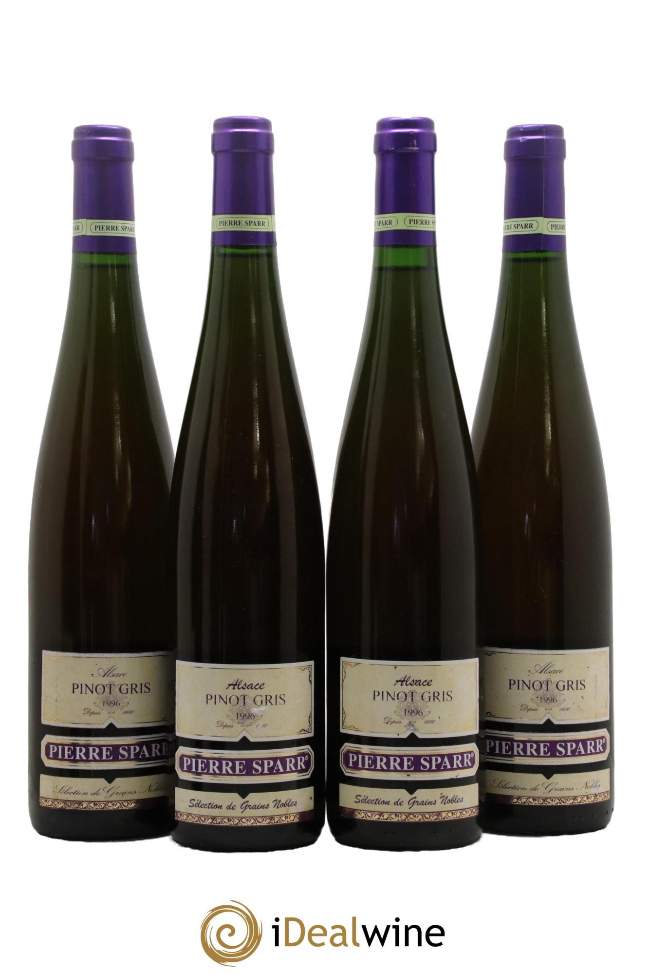 Alsace Pinot Gris Sélection de Grains Nobles Pierre Sparr  1996 - Lot de 4 bouteilles - 0