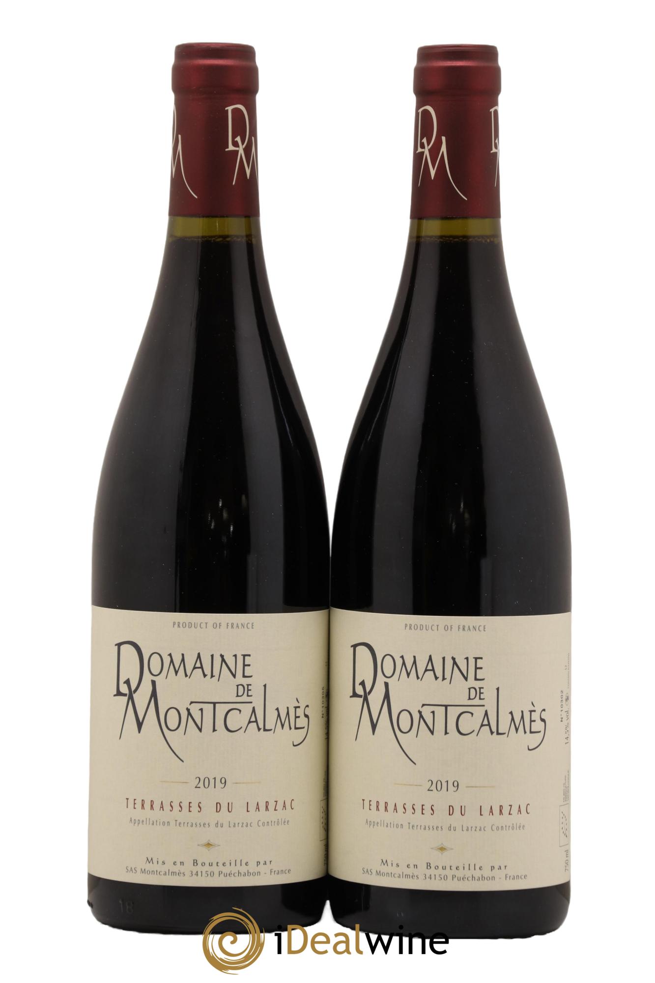 Terrasses du Larzac Domaine de Montcalmès Frédéric Pourtalié 2019 - Lot de 2 bouteilles - 0