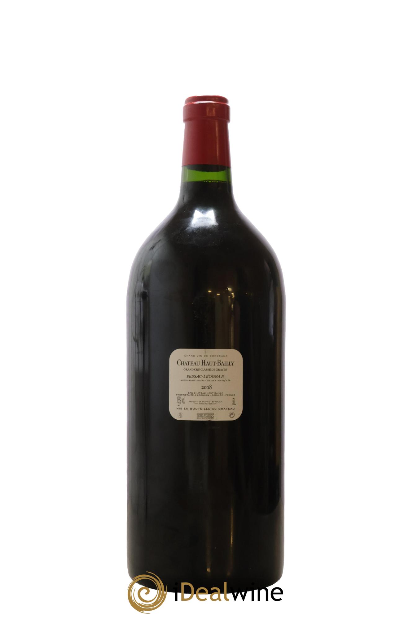 Château Haut-Bailly Cru Classé de Graves 2008 - Lot de 1 jeroboam - 2